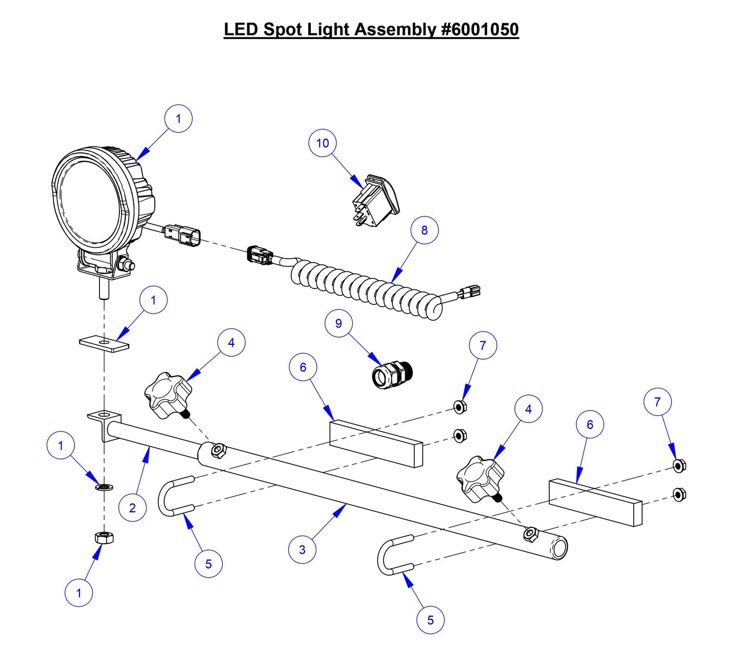 CC5049 LED Spot Light Assembly