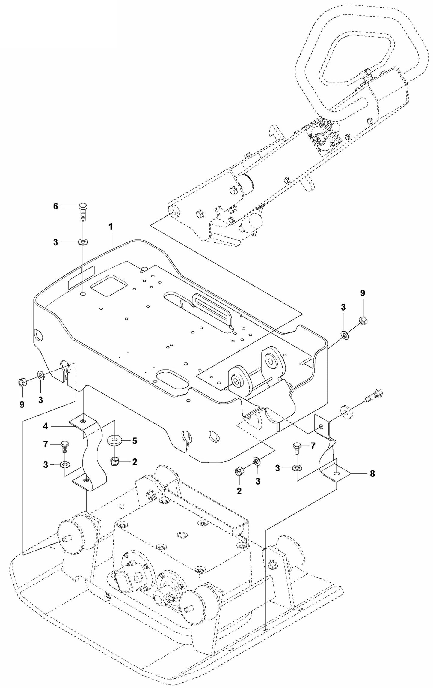 Engine Plate Assembly Parts For LG 204 Petrol By Husqvarna
