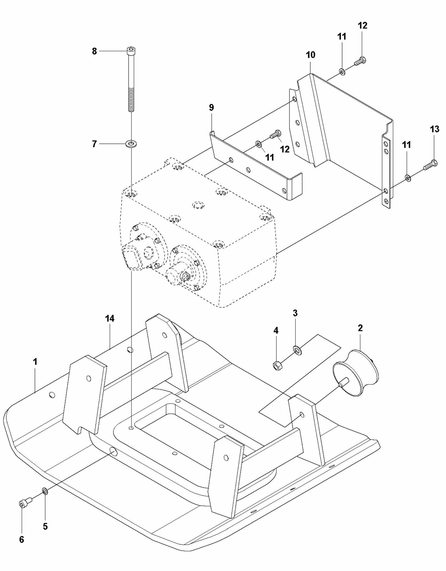 Ground Plate And Eccentric Element Installation Assembly Parts For LG 204 By Husqvarna
