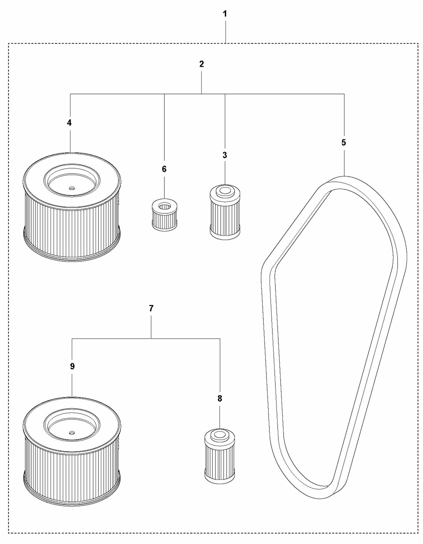 Start Up Kit-Hatz Assembly Parts For LG 204 Petrol By Husqvarna