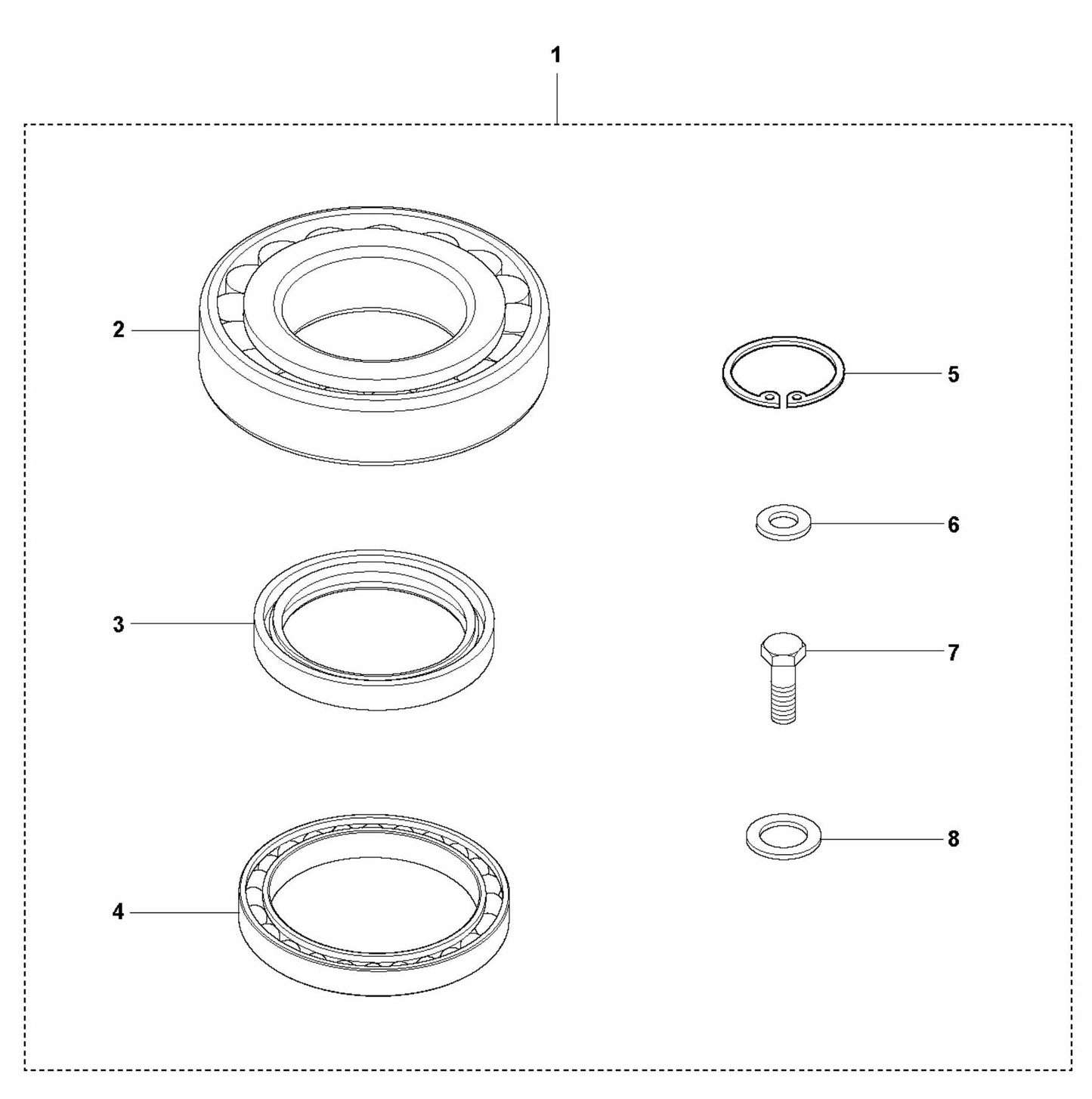 Eccentric Element Repair Kit Assembly Parts For LG 204 Petrol By Husqvarna