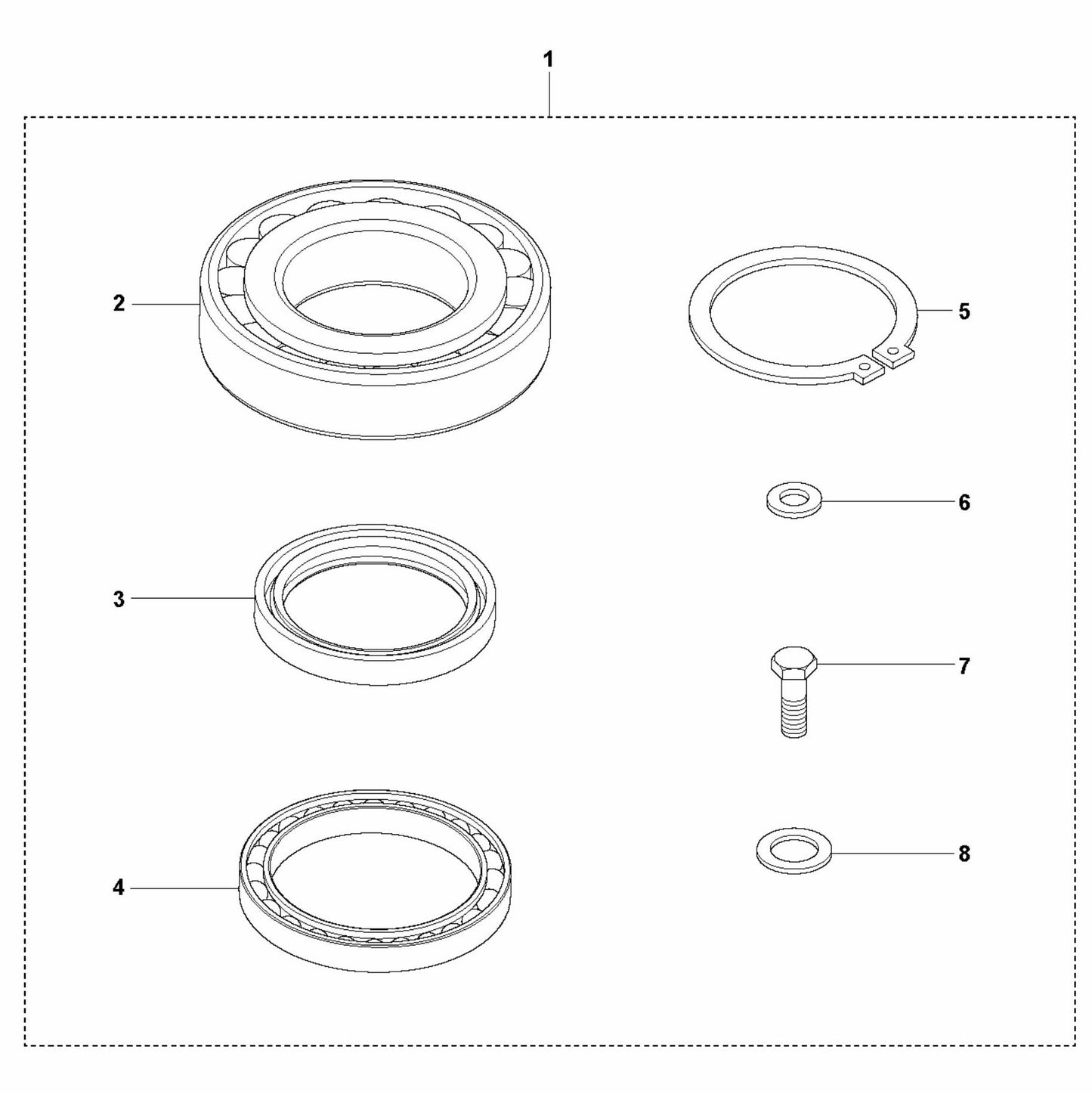 Eccentric Element Repair Kit Assembly Parts For LG 300 By Husqvarna