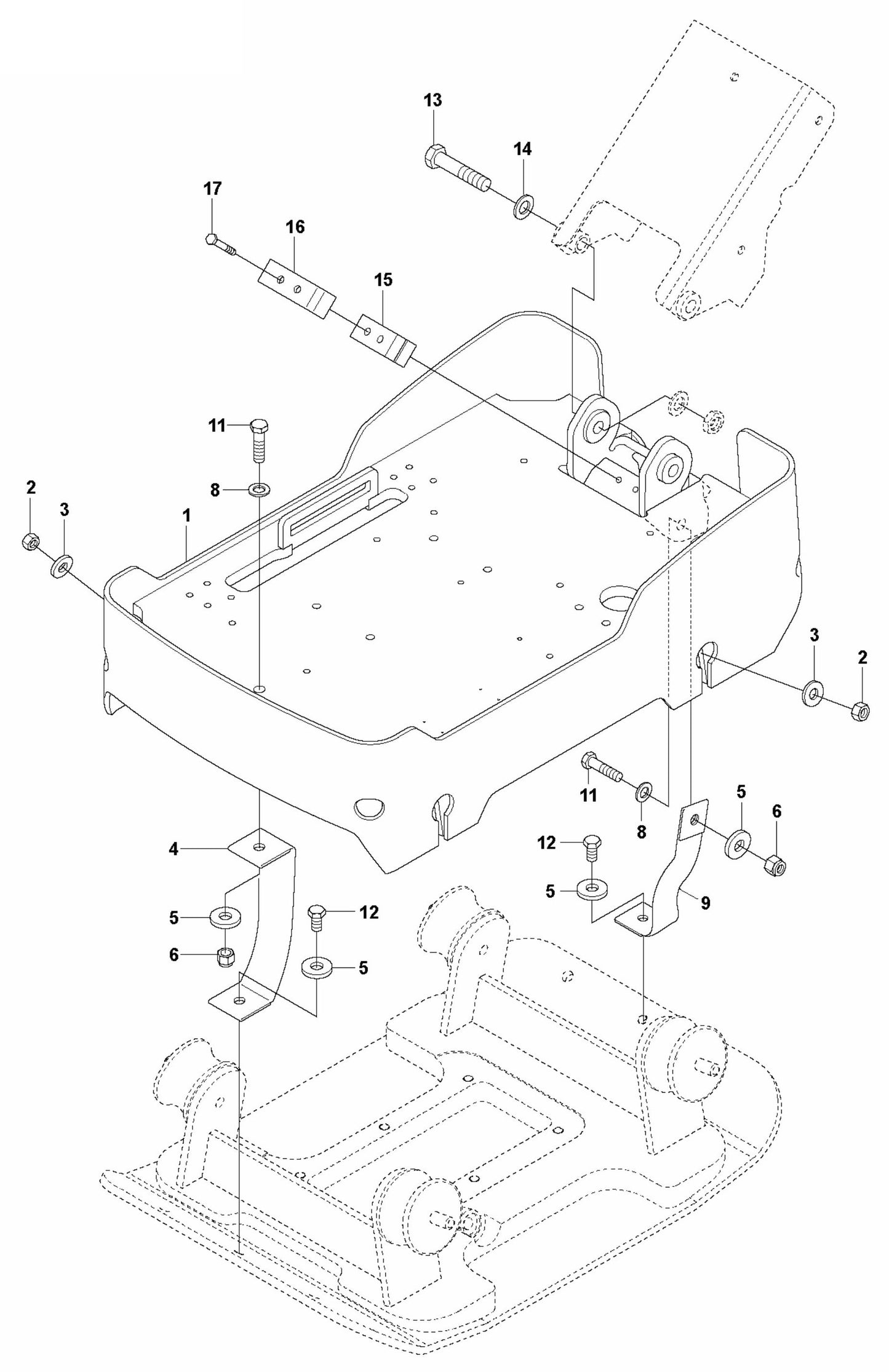 Engine Plate Assembly Parts For LG 300 By Husqvarna