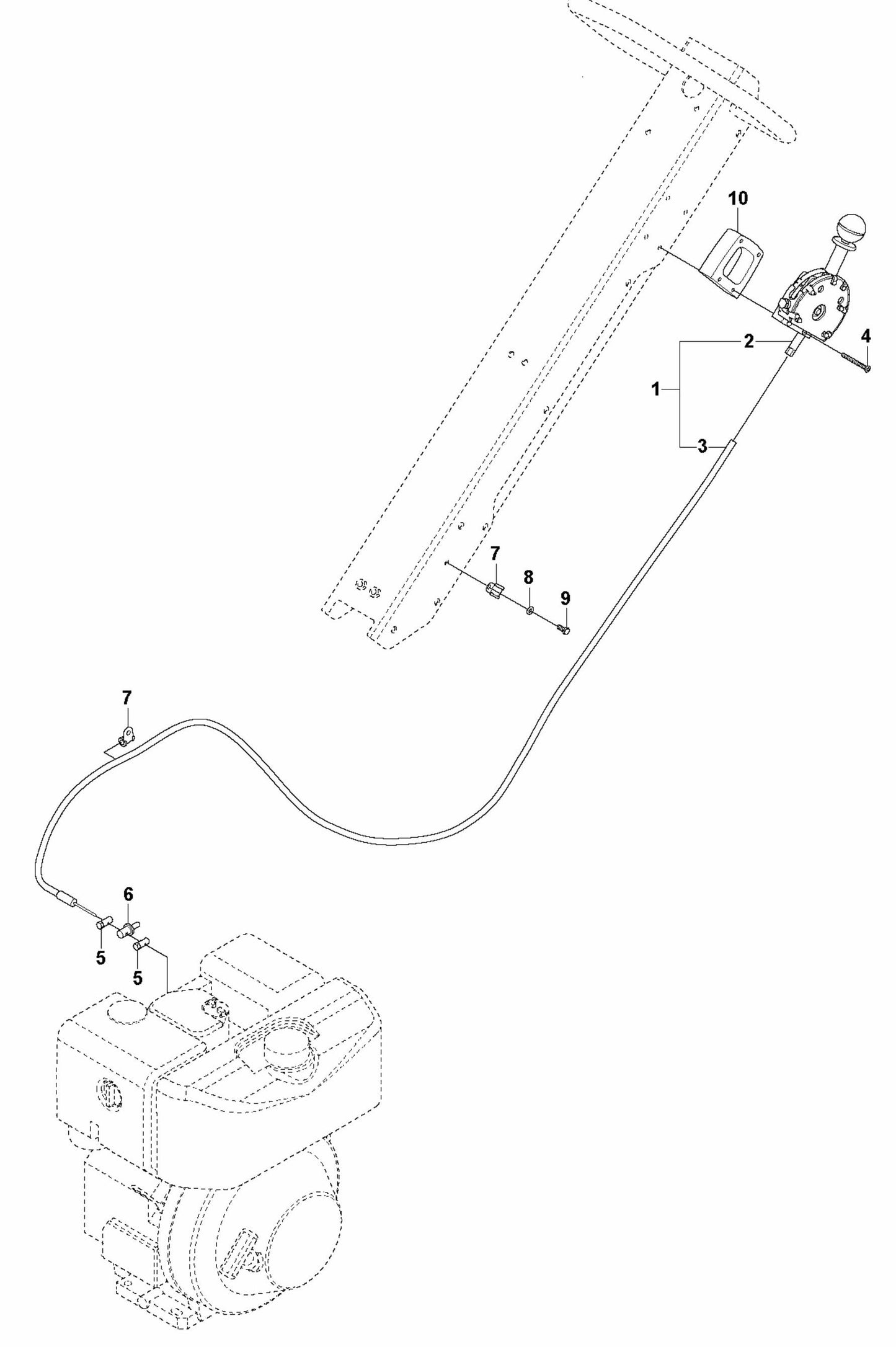 Throttle Control- Lombardini- EPA Assembly Parts For LG 400 By Husqvarna