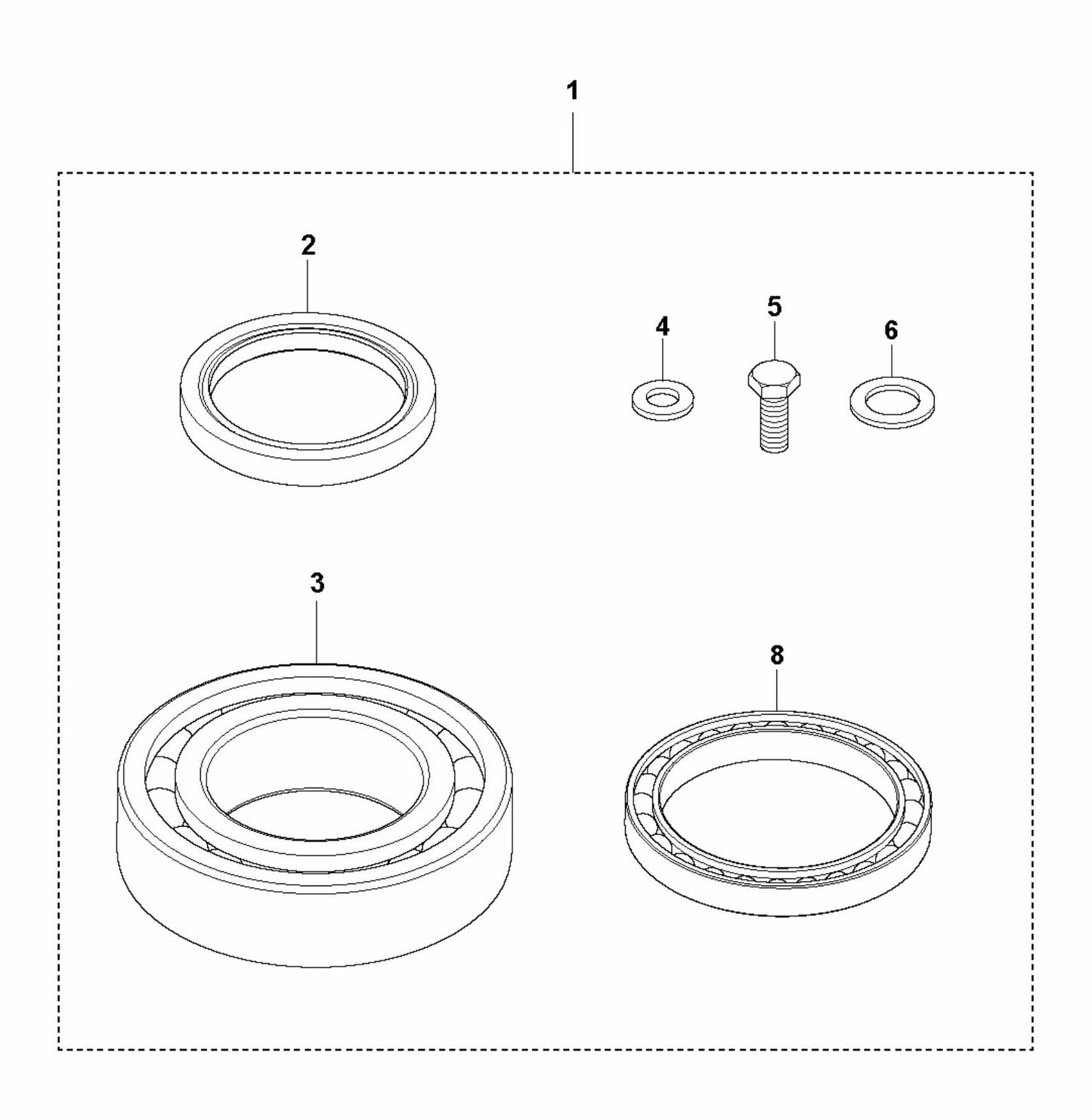 Eccentric Element Repair Kit Assembly Parts For LG 400 By Husqvarna
