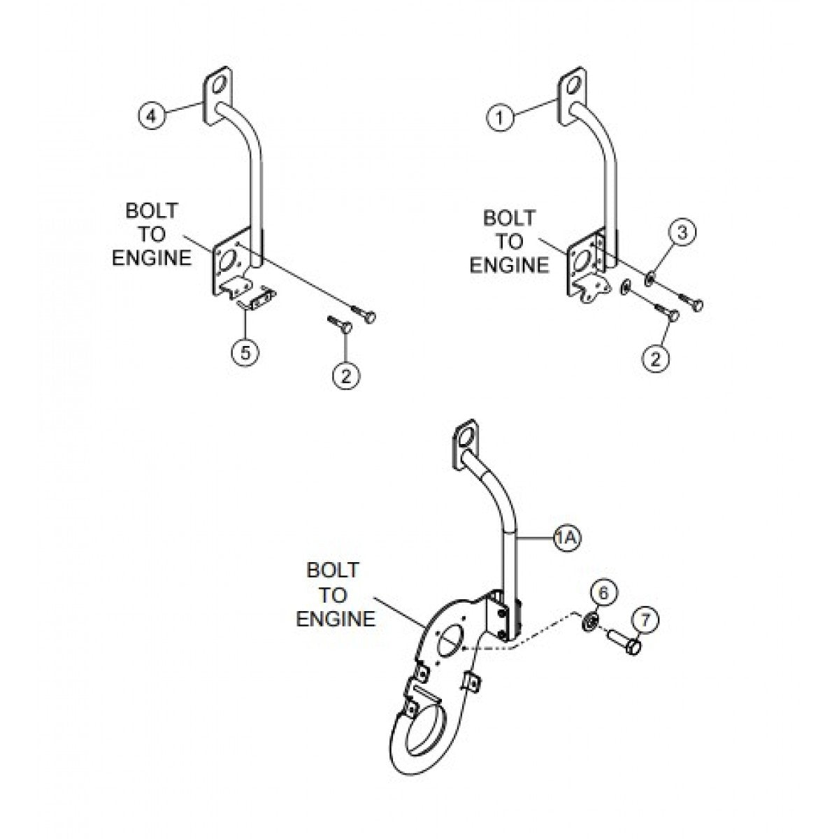 HDA-SERIES Lifting Bail Assembly (Option) Parts by Multiquip Whiteman