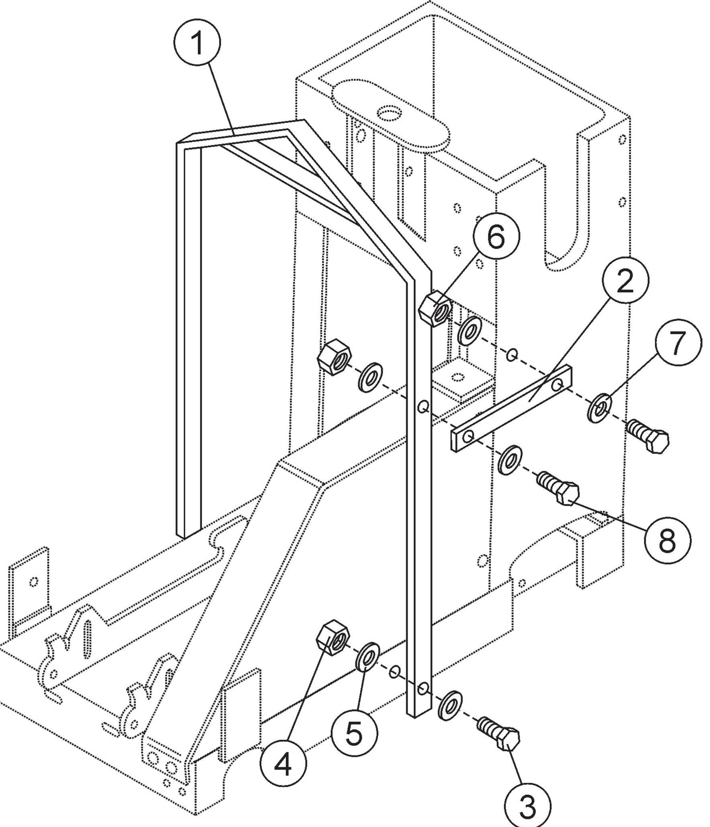 Lifting Bale Assembly Parts For SP2 CE13H20 SCE13H20 SCE20H20 By Multiquip