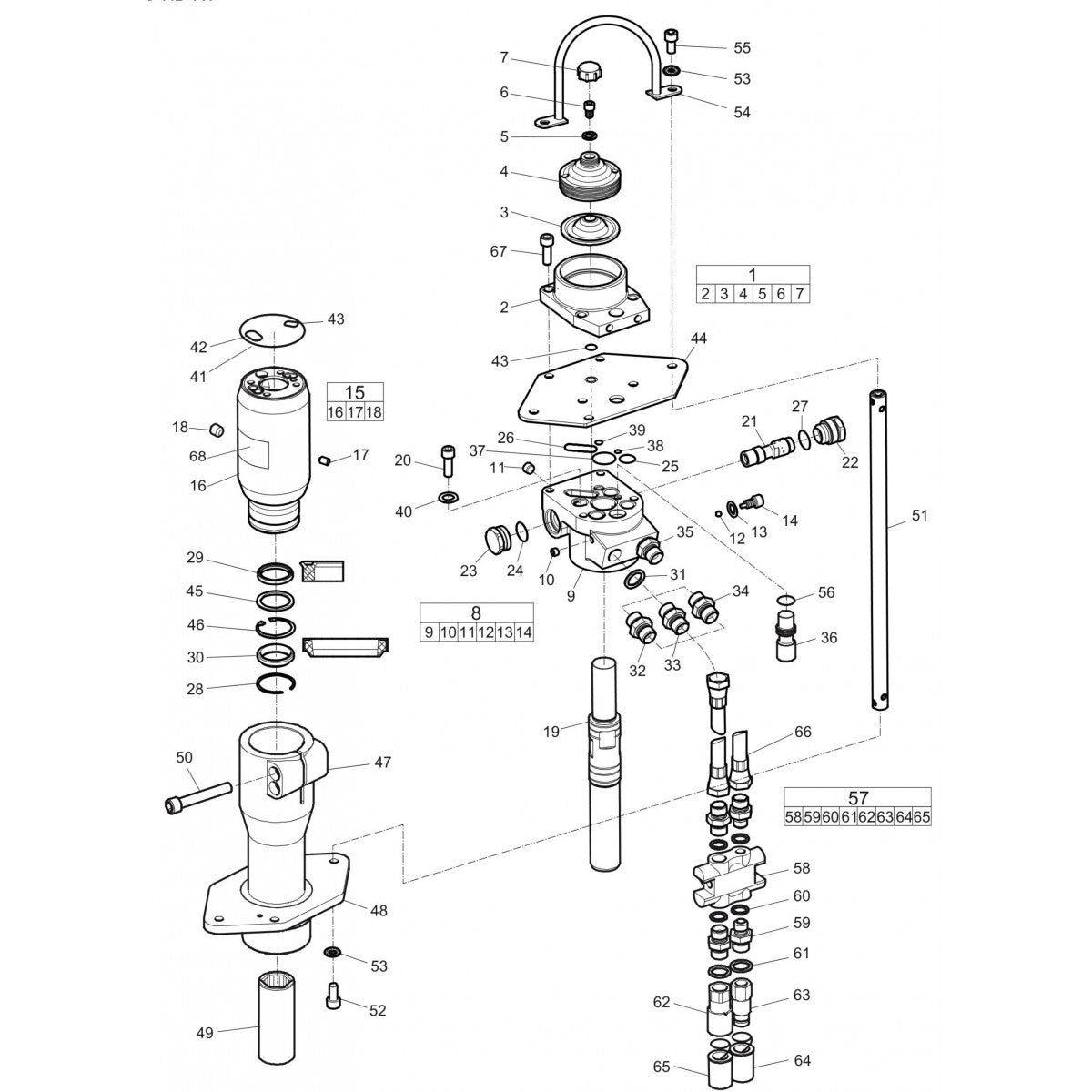 LPD HD-RV Hydraulic Post Drivers Parts By Atlas Copco