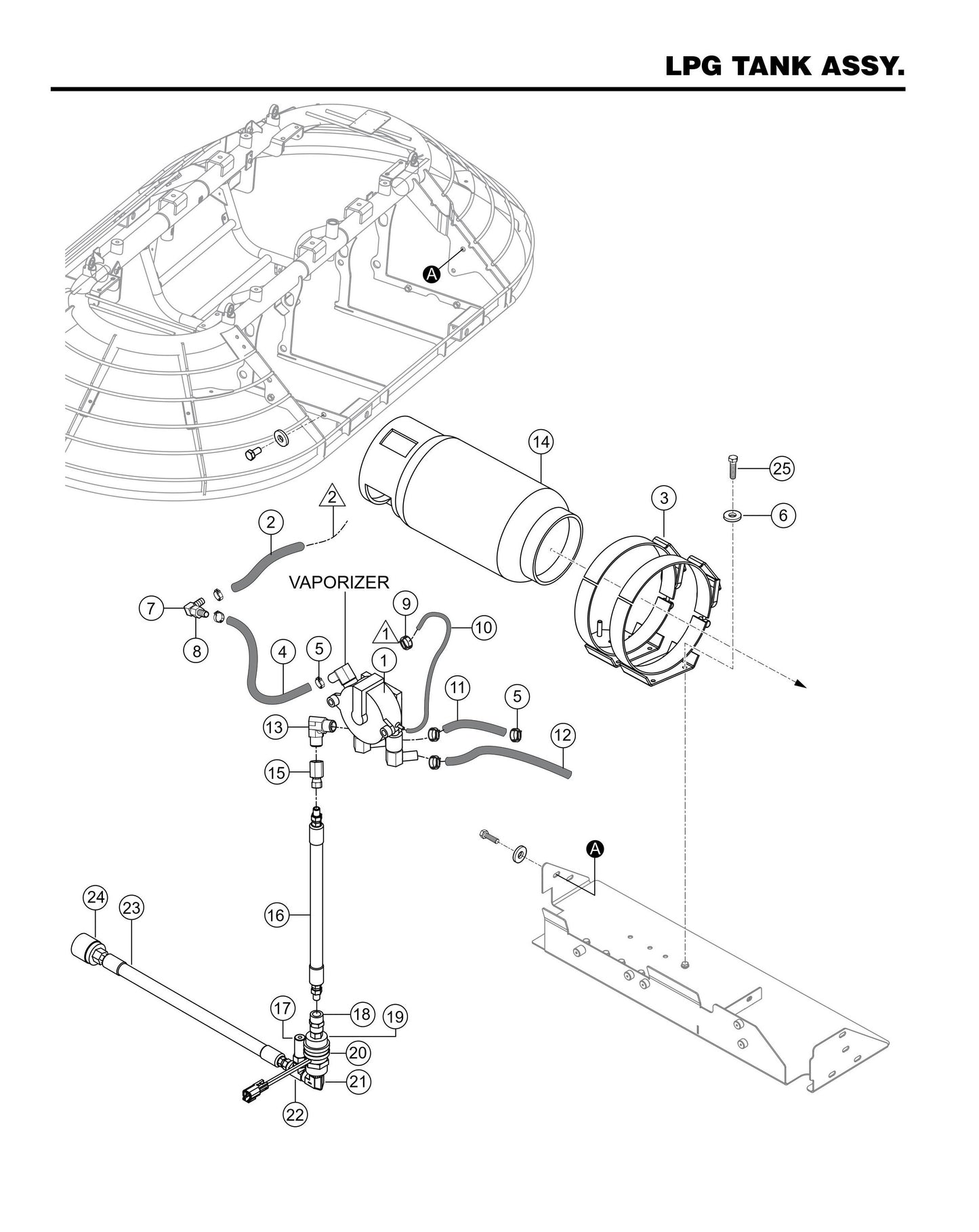 HHXDF4 HHXDF5 LPG Tank Assembly