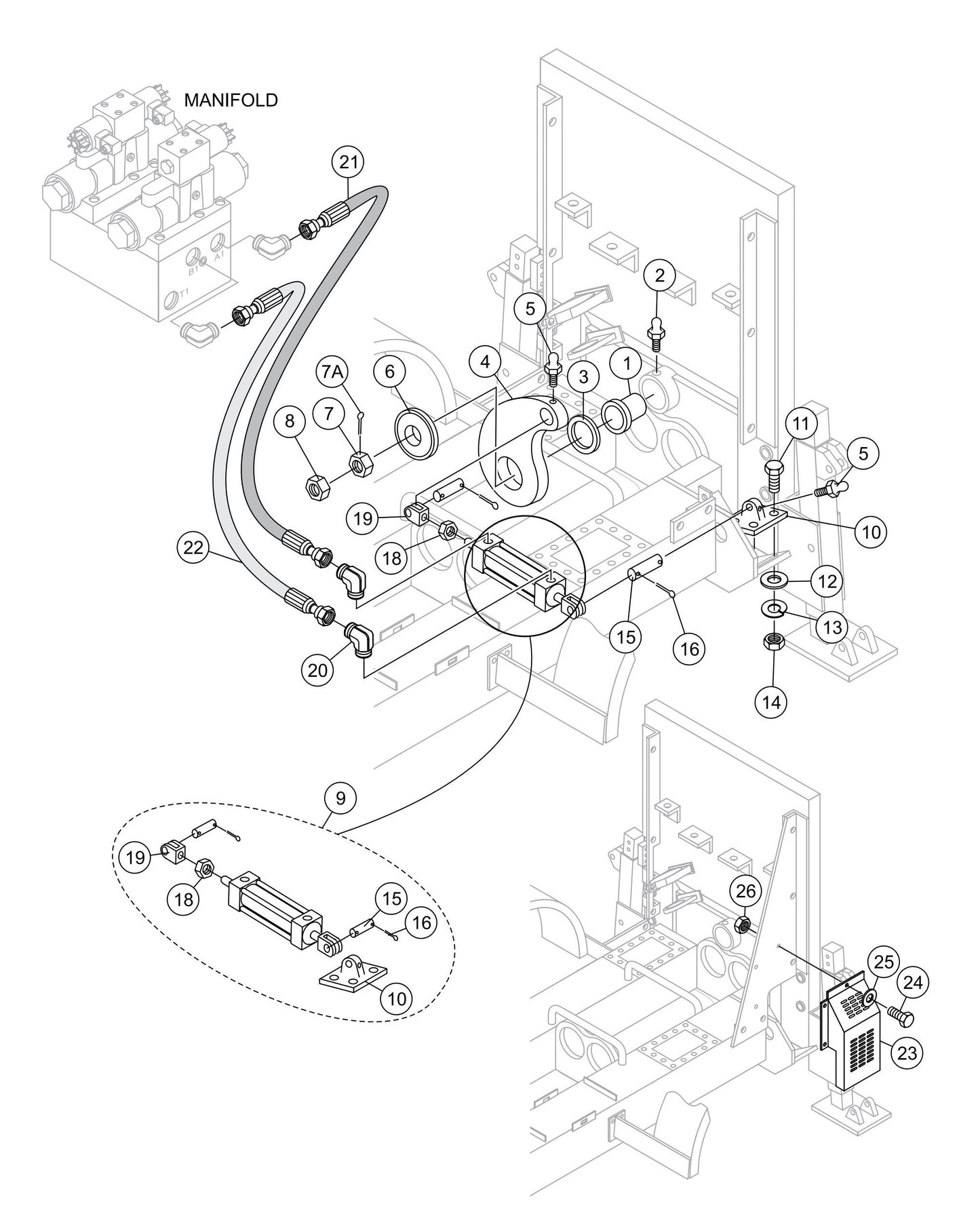 LS600 Shuttle Cylinder Assembly Parts