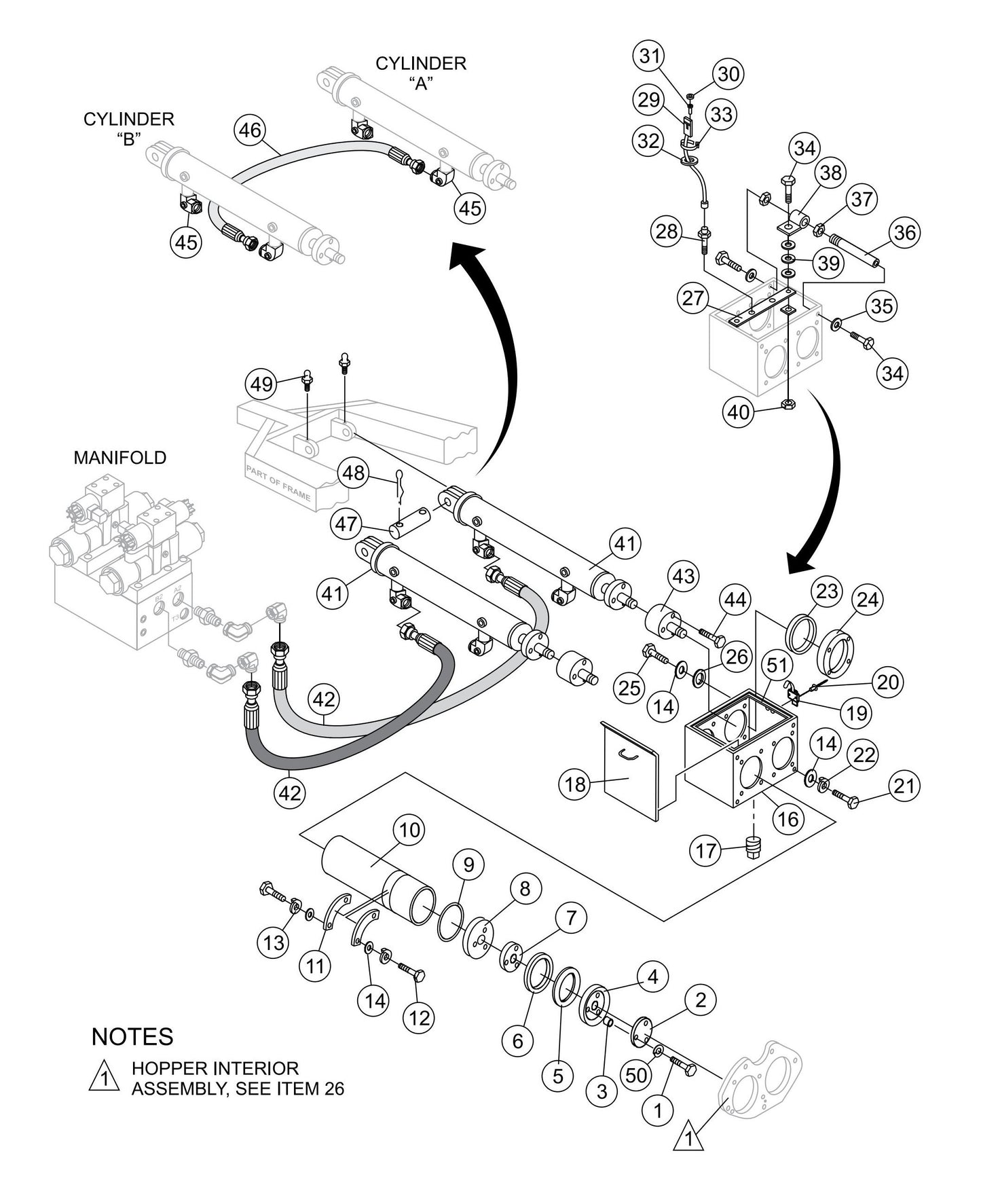 LS600 Lubrication Pistons Assembly Parts
