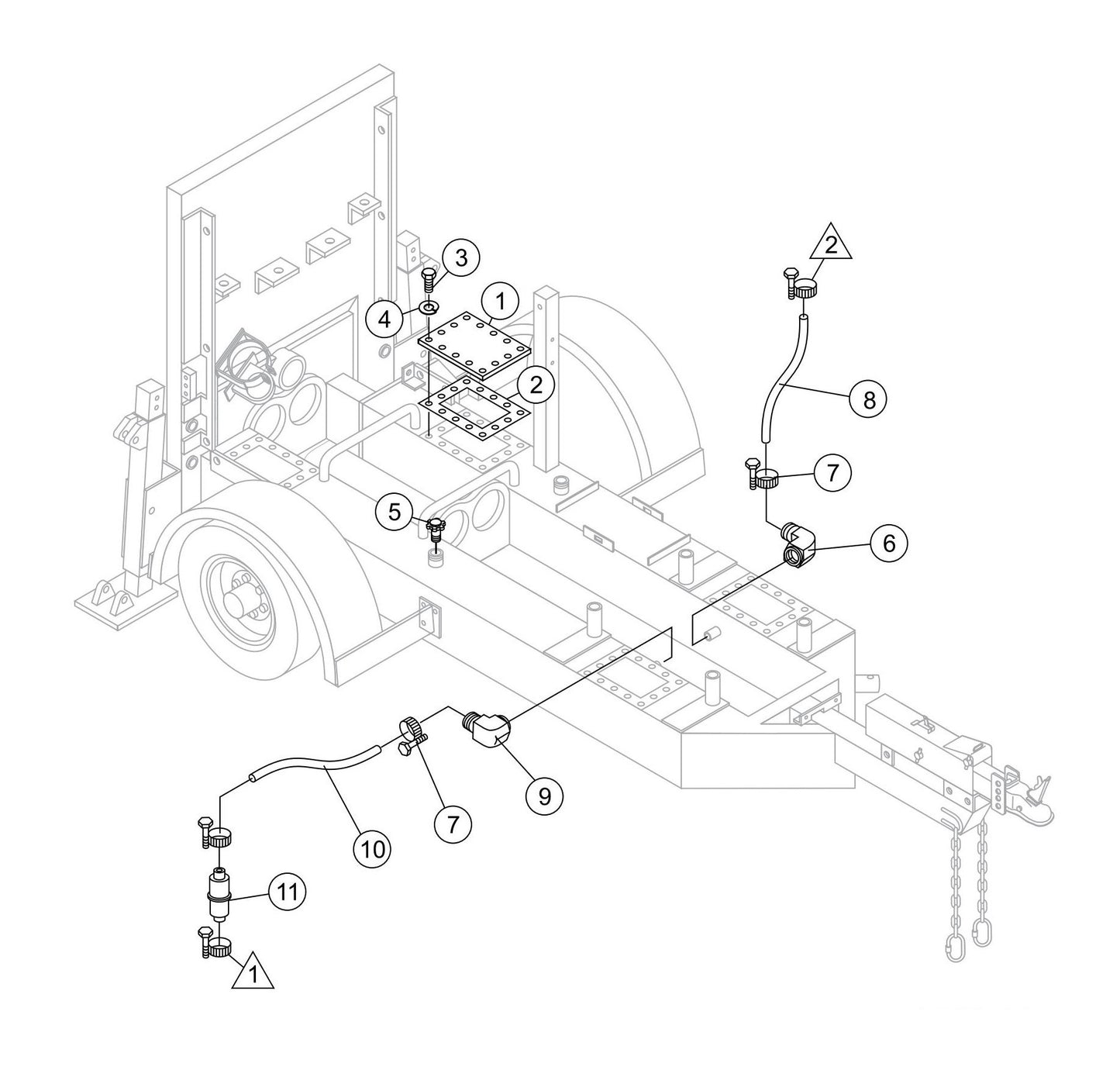 LS600 Fuel Tank Assembly Parts