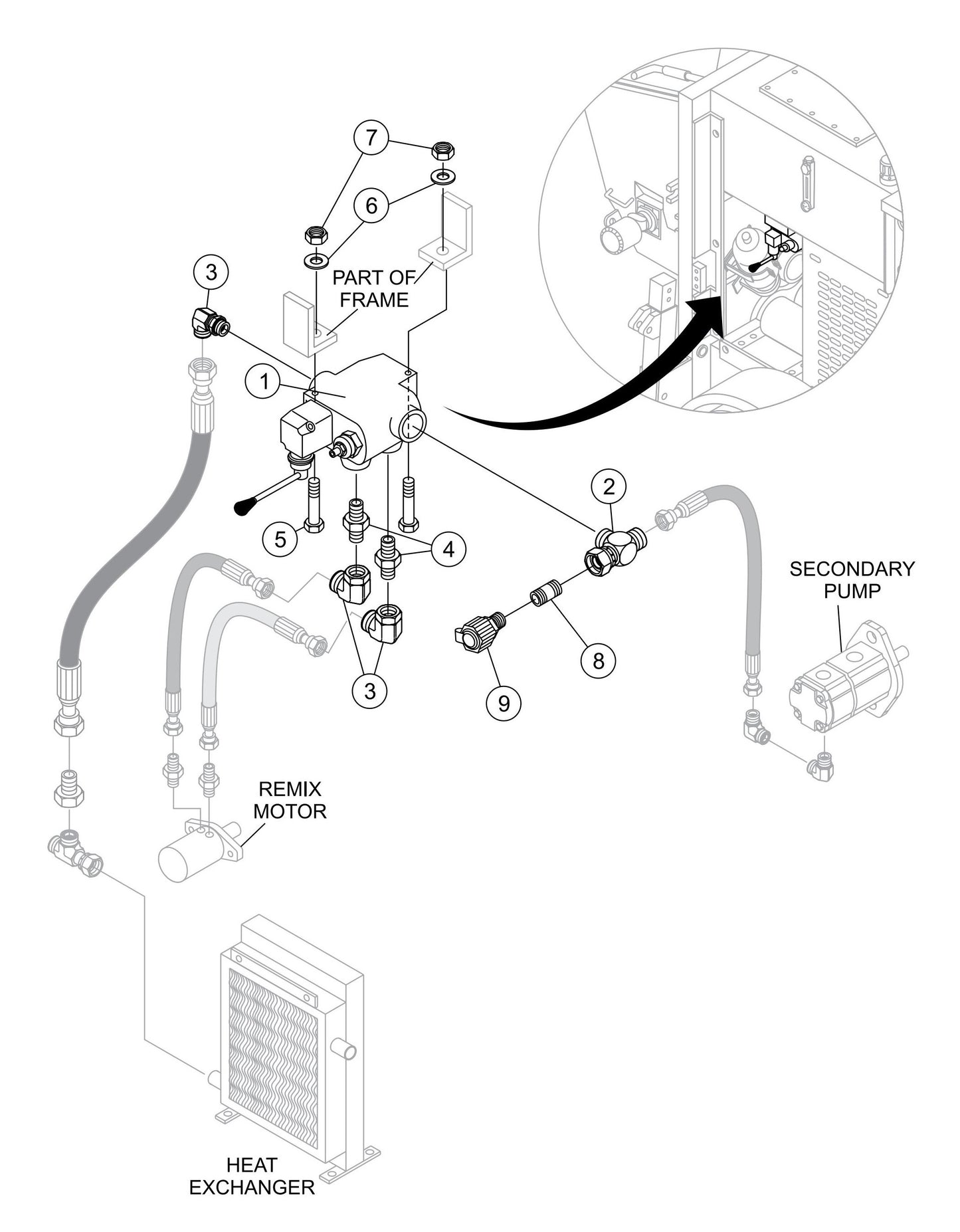 LS600 Remixer Control Assembly Parts