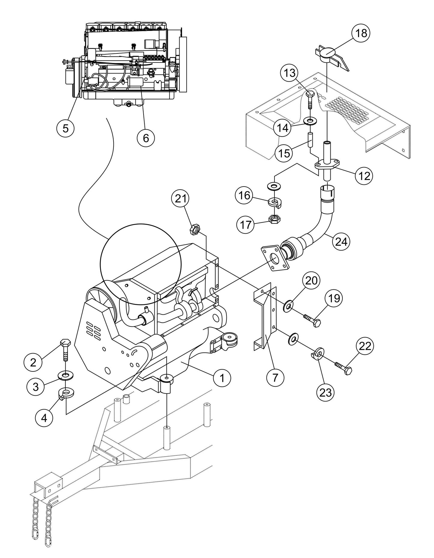 LS600 Engine Assembly Parts