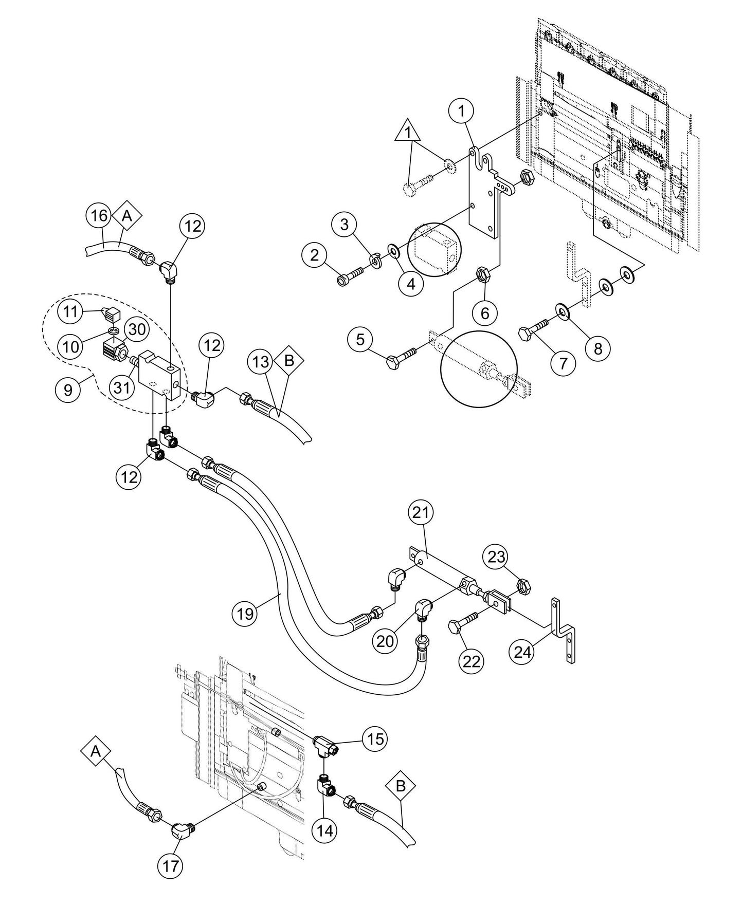 LS600 Throttle Assembly Parts