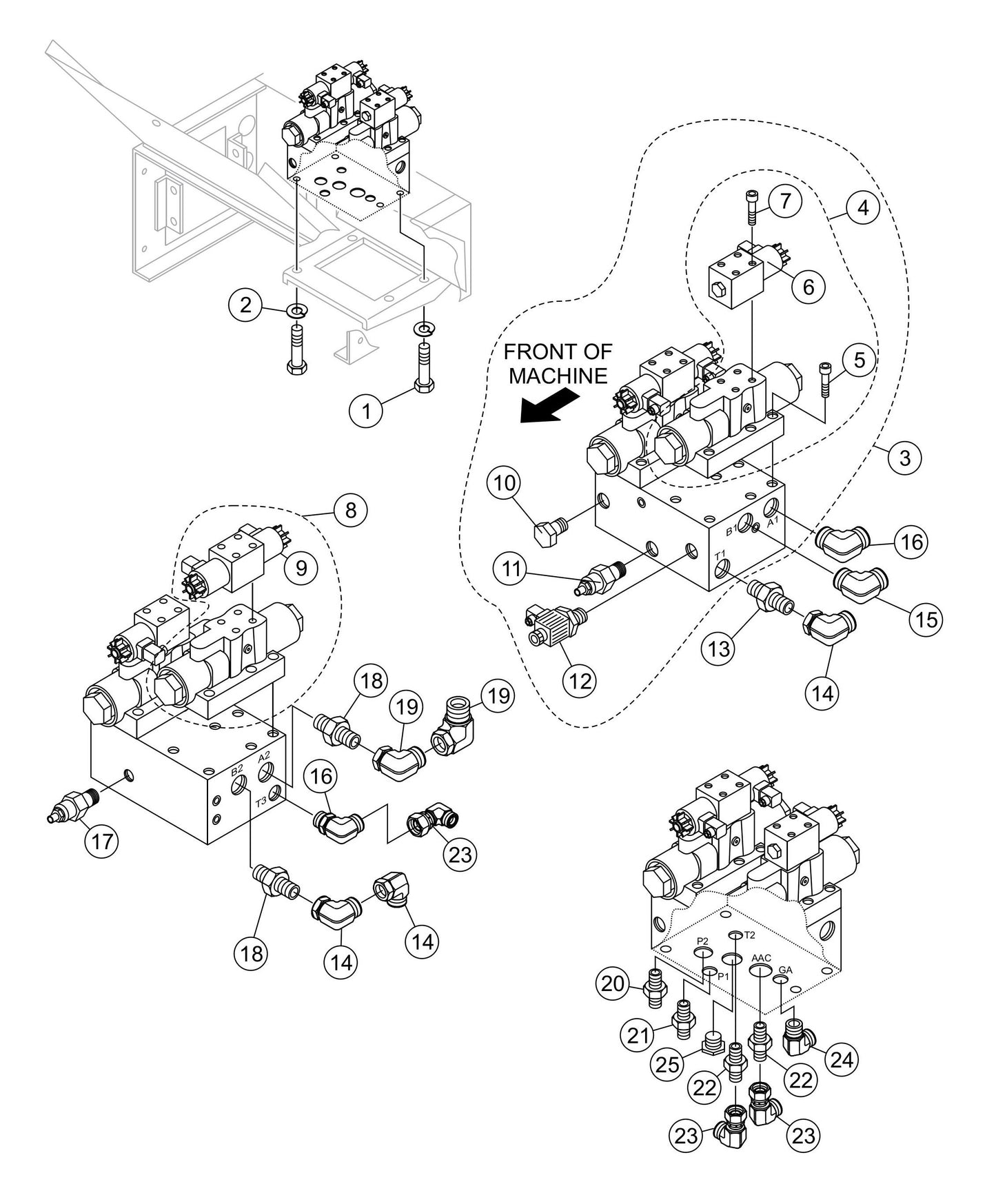 LS600 Manifold Assembly Parts
