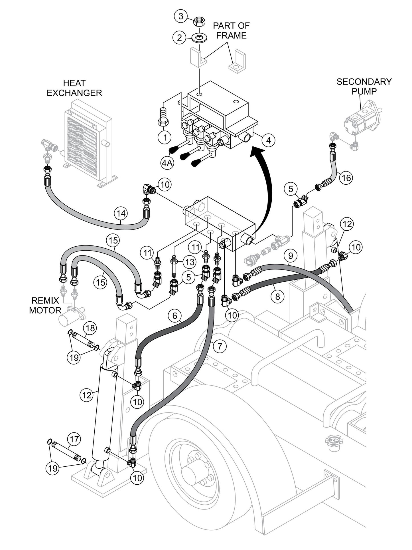LS600 Hydraulic Stabilizer Assembly Parts
