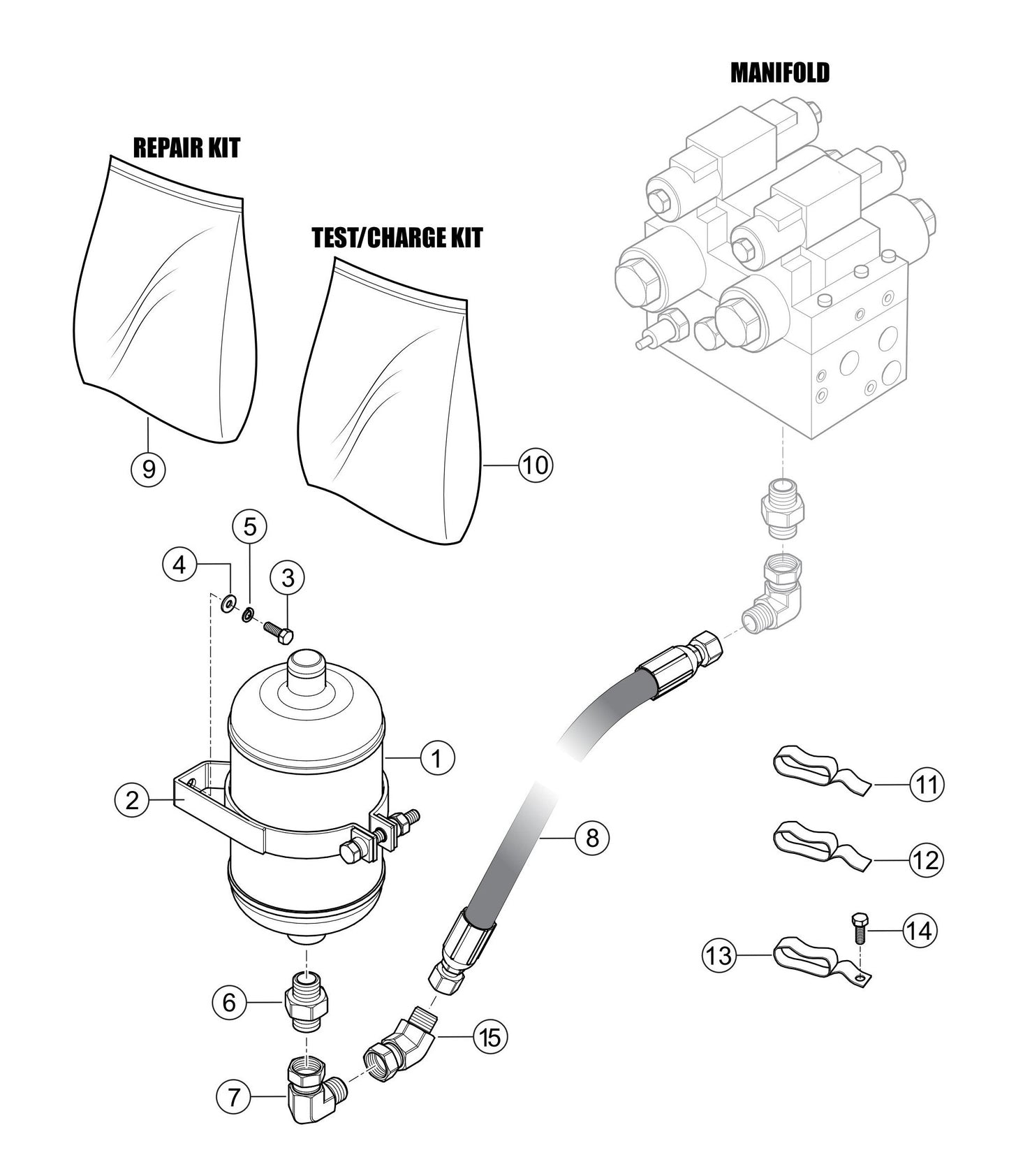 LS600P Accumulator Assembly Parts