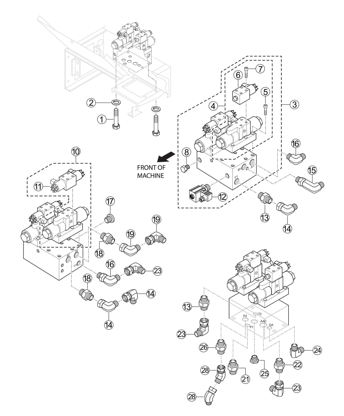 LS600P Manifold Assembly Parts