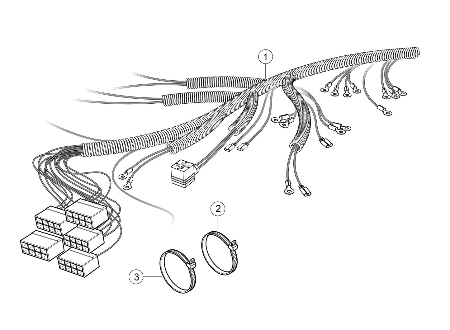 LS600P Control Box Harness Assembly Parts