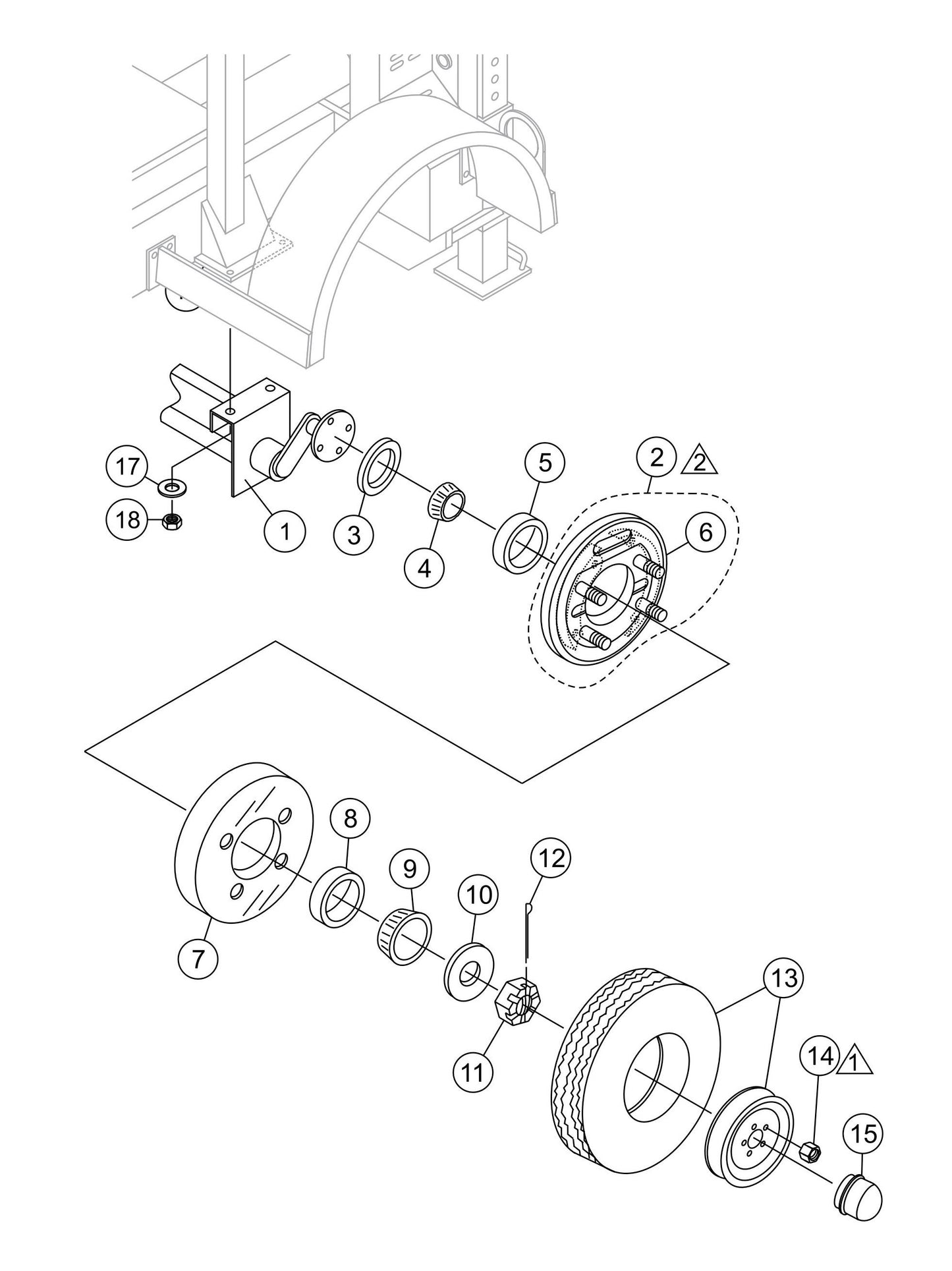 LS300 Axle Assembly Parts