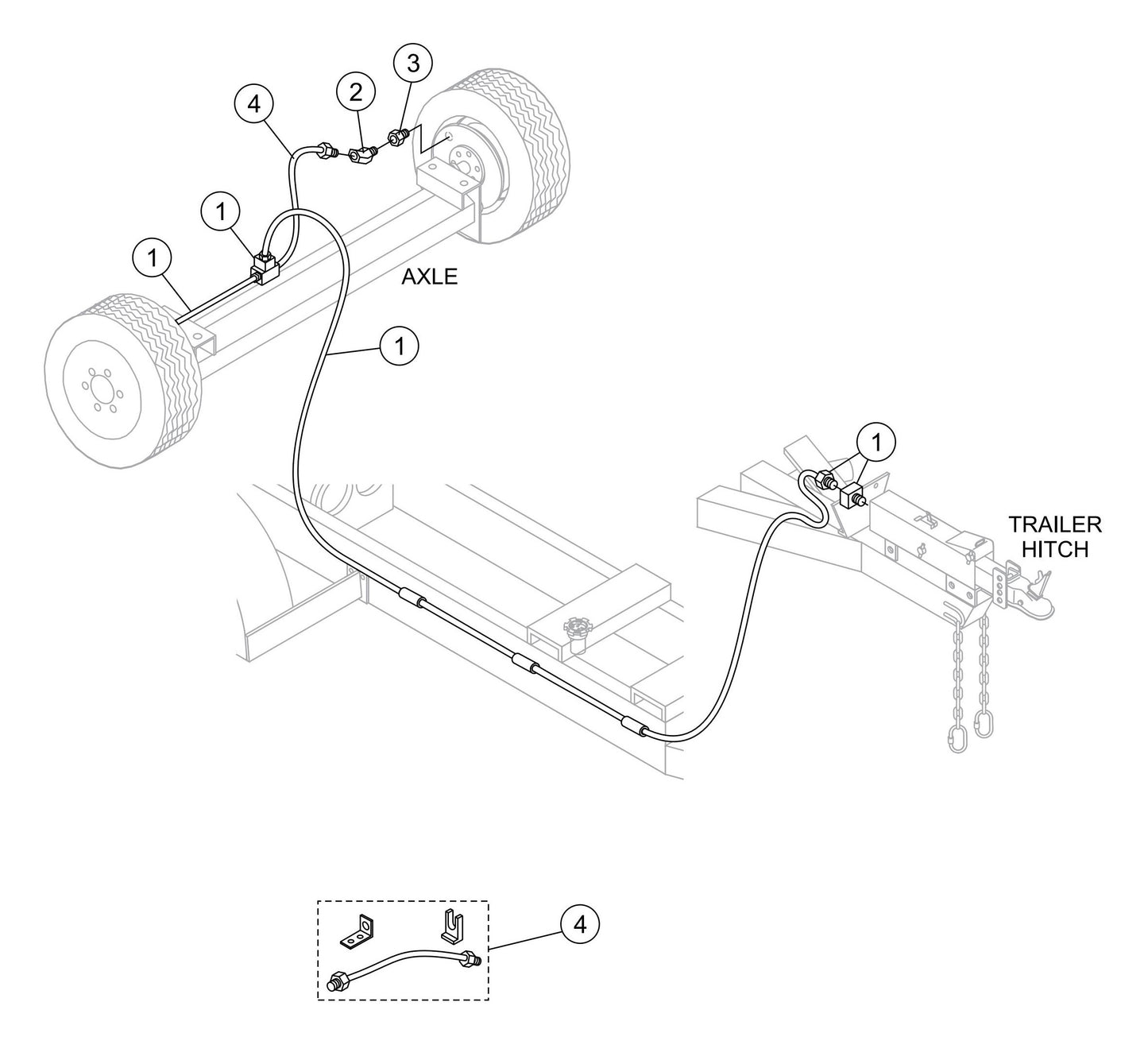 LS300 Brake Line Assembly Parts