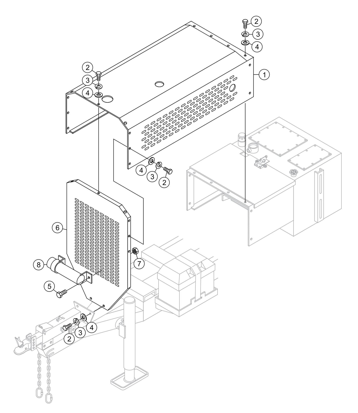 LS300 Engine Cover Assembly Parts