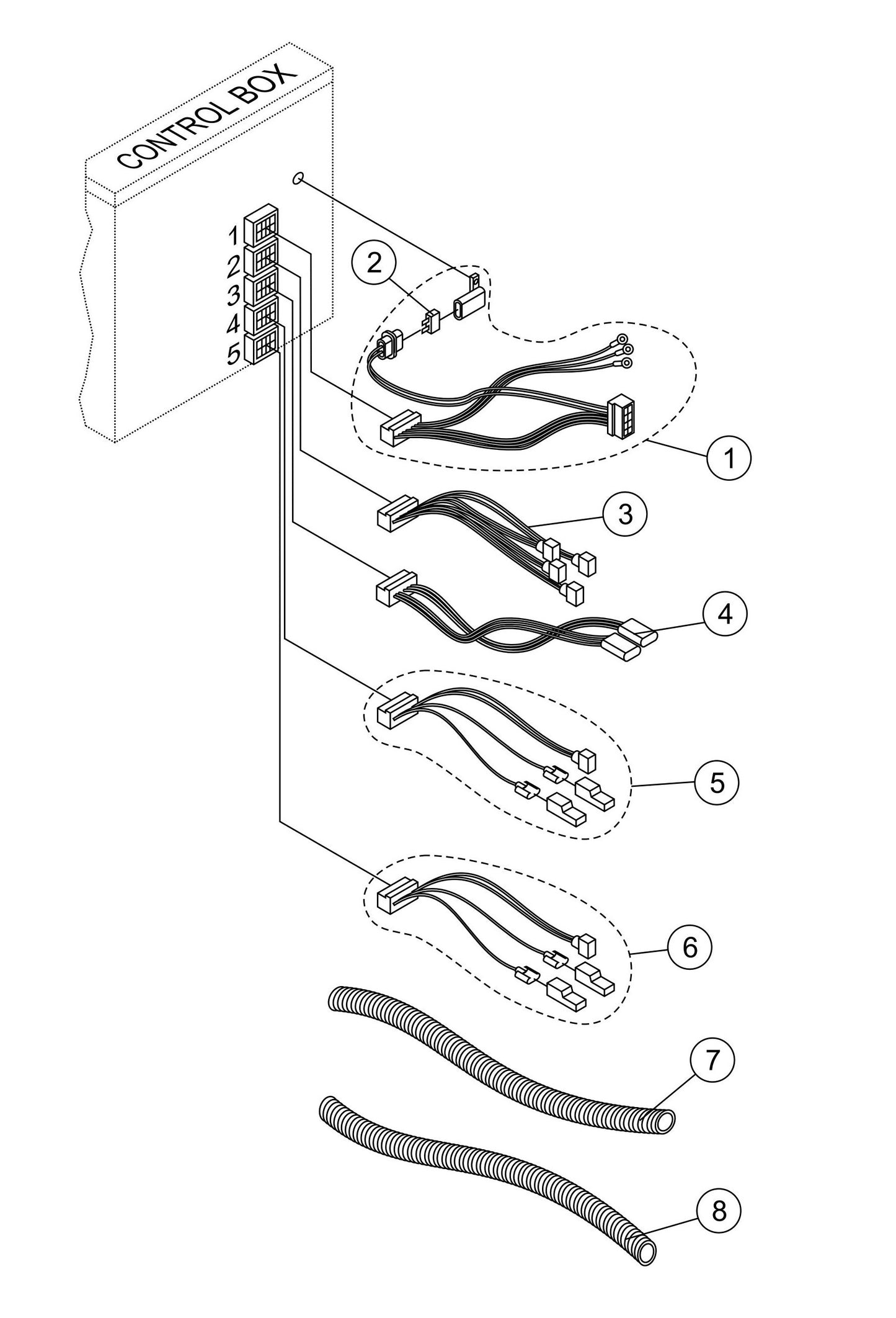 LS300 Control Box Harness Assembly Parts