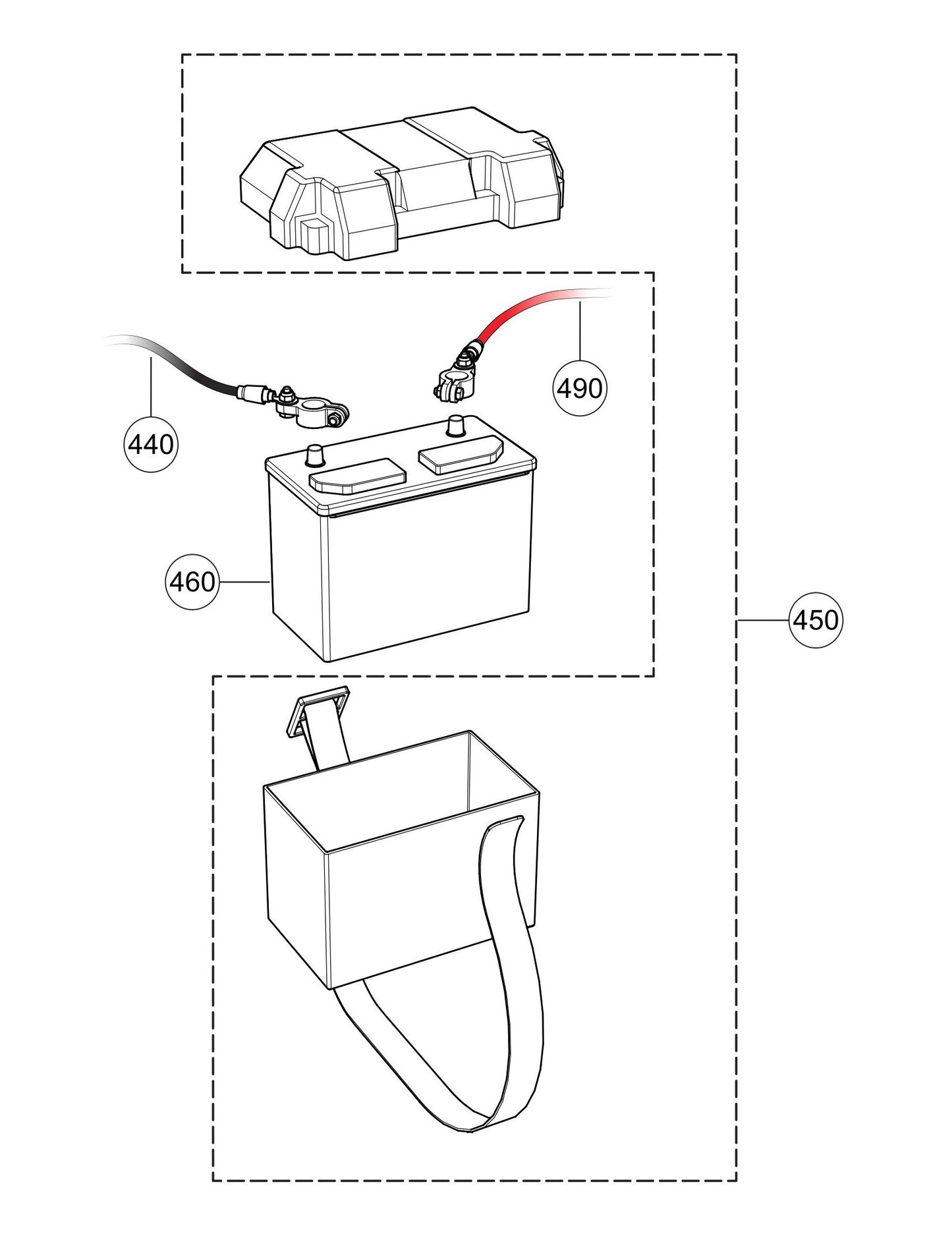 LS300G Battery Assembly Parts