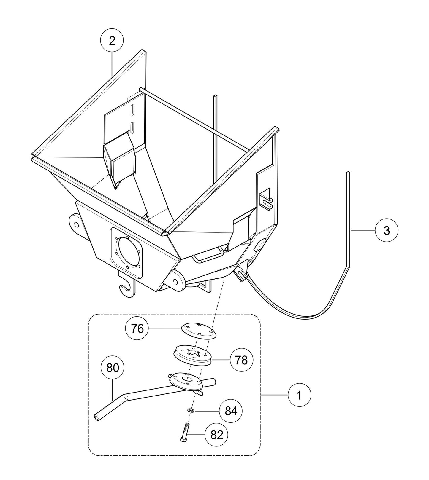 LS300G Hopper Assembly Parts