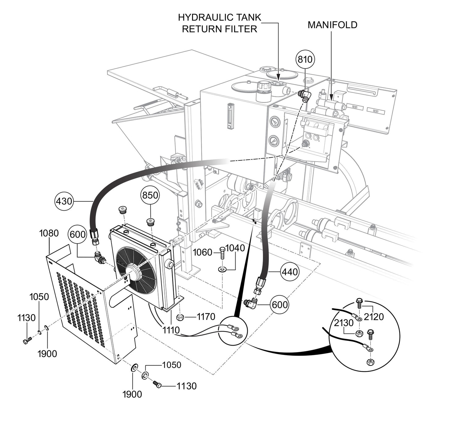 LS300G Heat Exchanger Assembly Parts