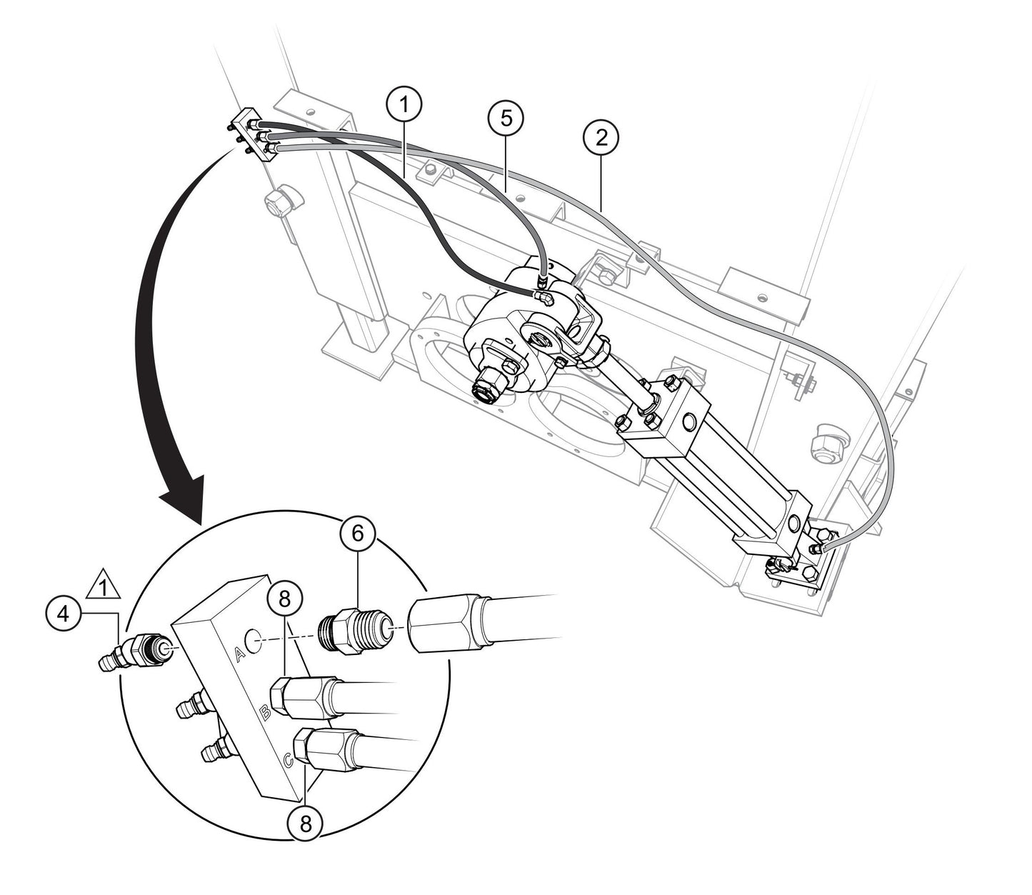 LS300G Lubrication Panel Assembly Parts
