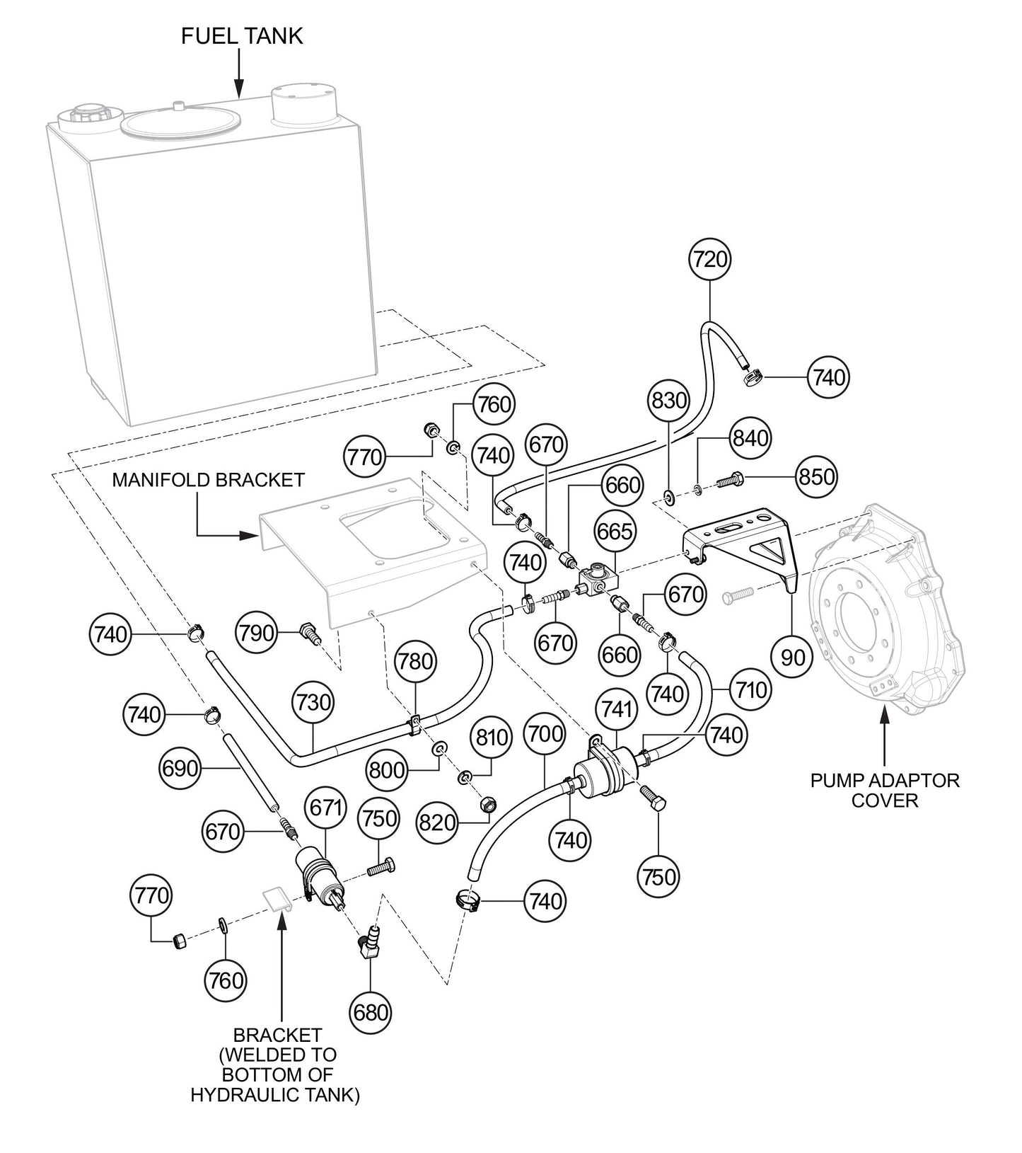 LS300G Fuel System Assembly Parts