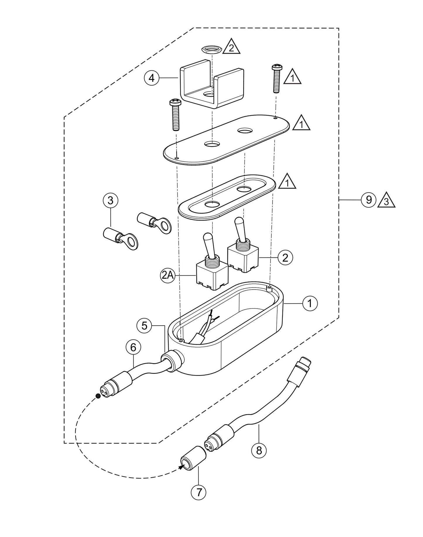LS300G Remote Control Cable Assembly Parts