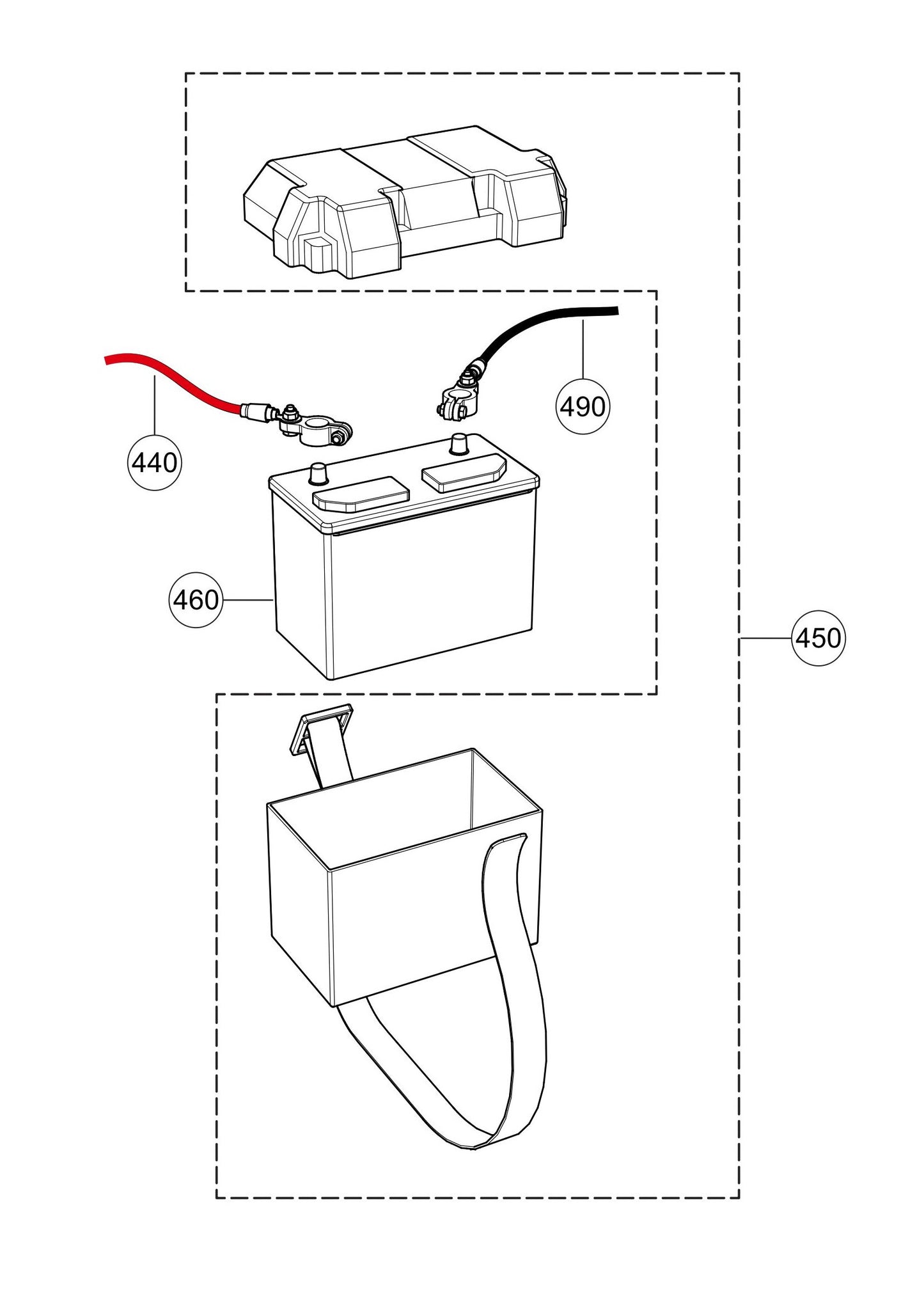 LS300GK Battery Assembly Parts