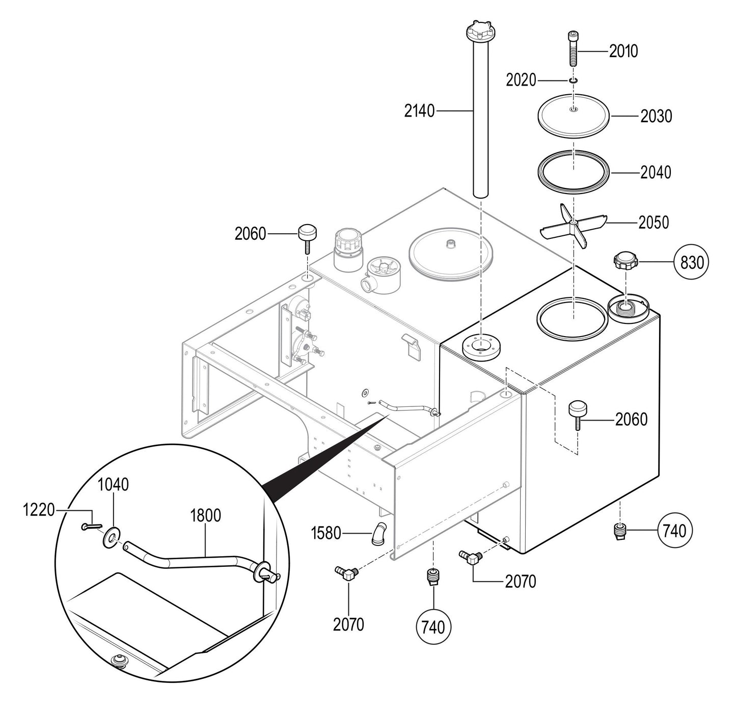 LS300GK Fuel Tank Assembly Parts