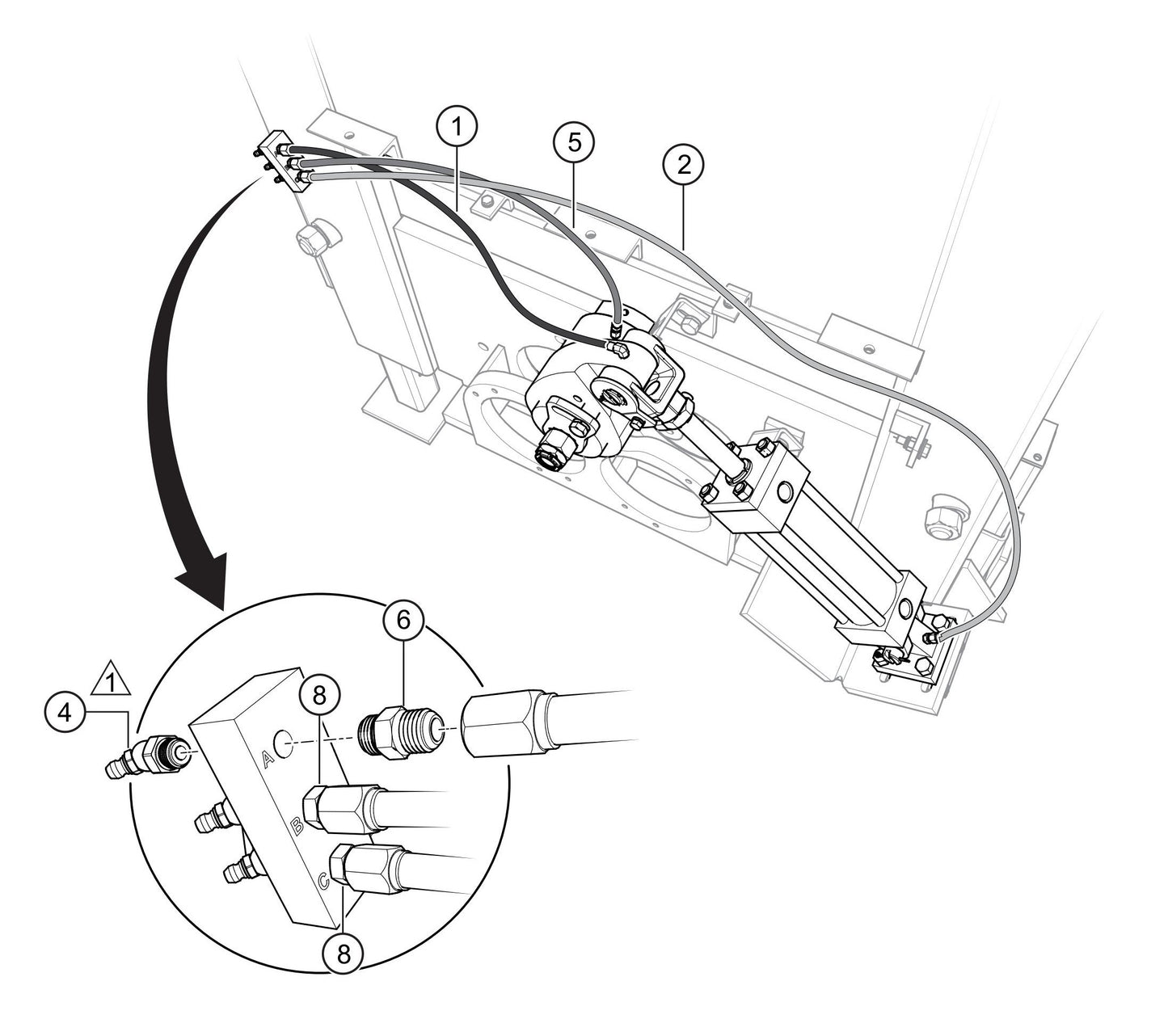 LS300GK Lubrication Panel Assembly Parts