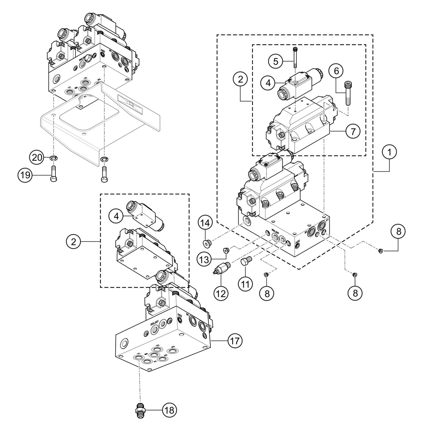 LS300GK Manifold Assembly Parts