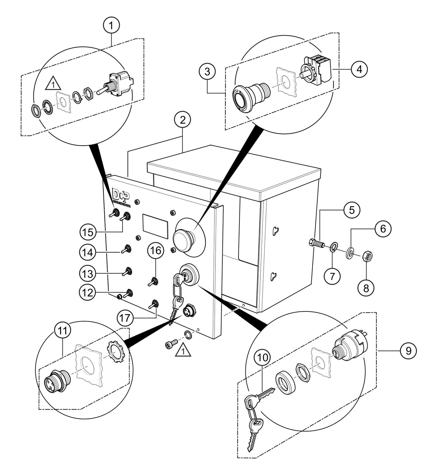 LS300GK Control Box Assembly Parts