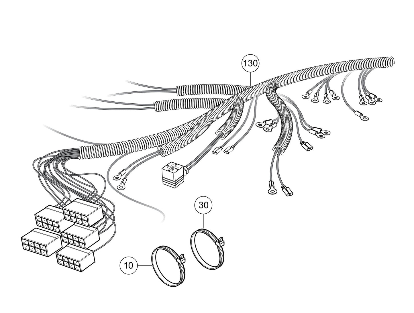 LS300GK Control Box Harness Assembly Parts