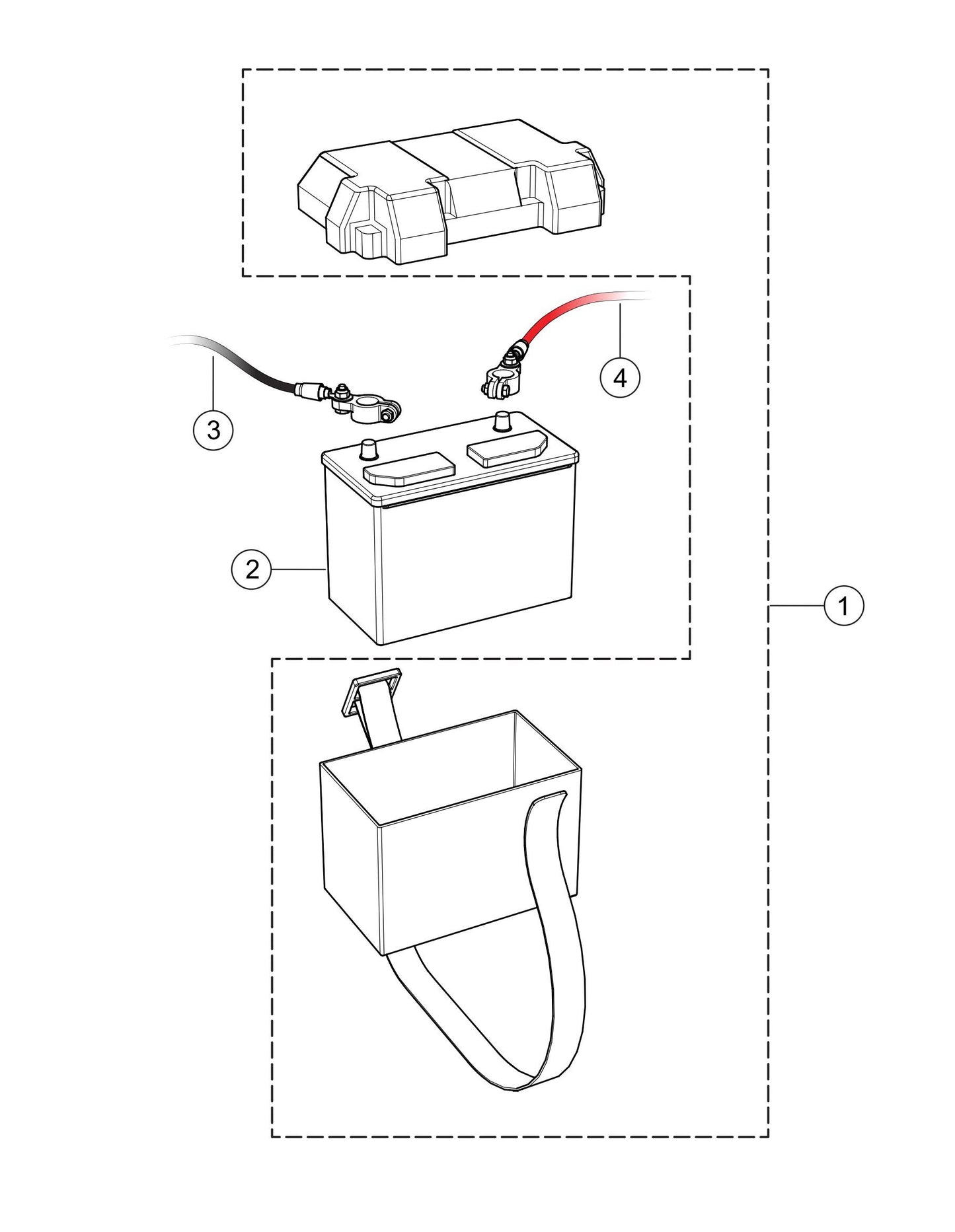 LS300P Battery Assembly Parts