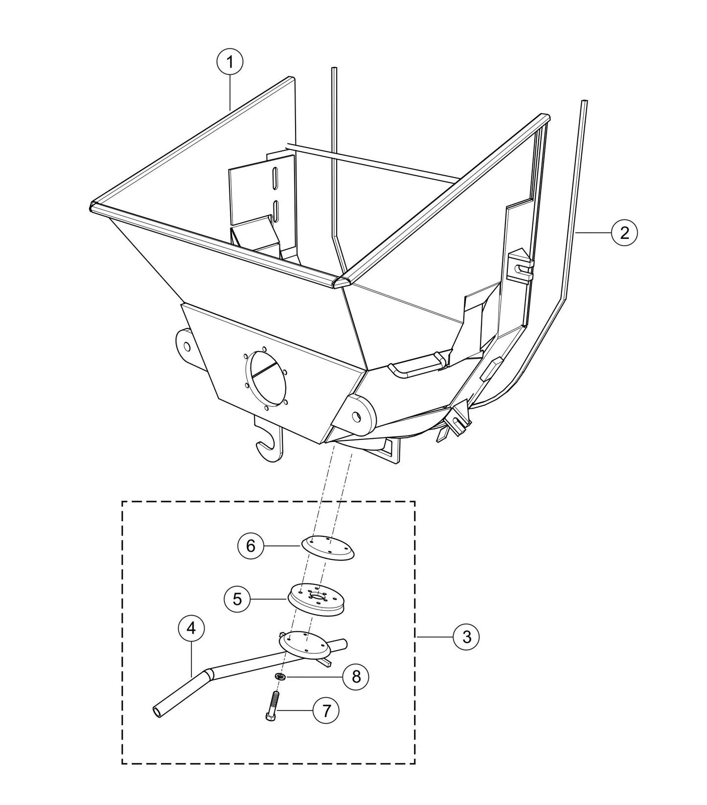 LS300P Hopper Assembly Parts