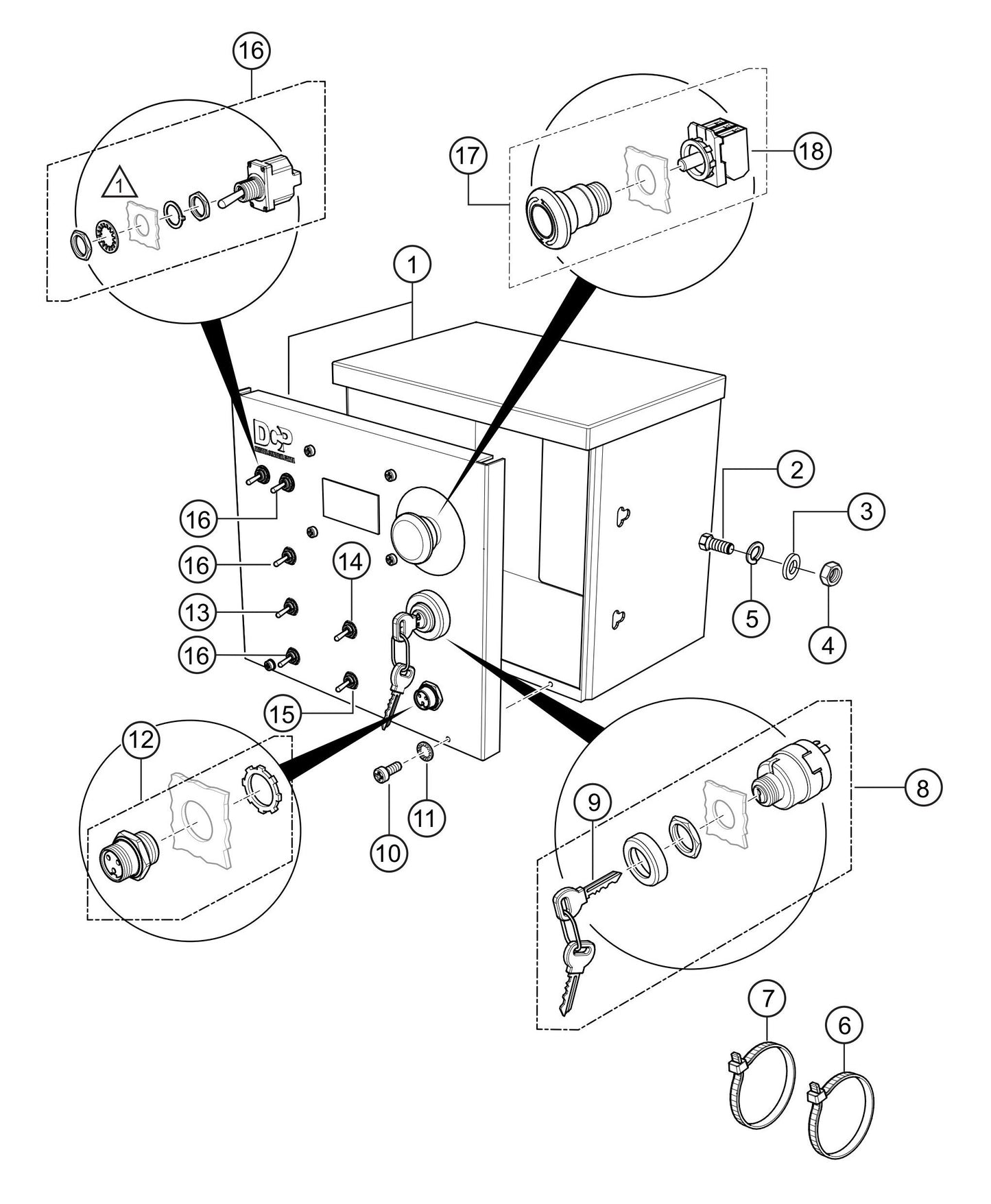 LS300P Control Box Assembly Parts