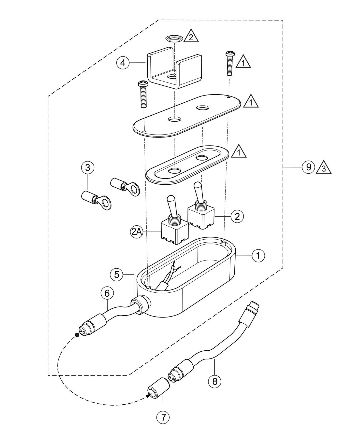 LS300P Remote Control Cable Assembly Parts
