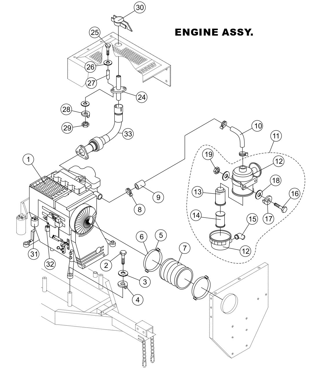 Engine Assembly Parts-LS400, LS500 DEUTZ F4L2011, BF4L2011 Diesel Engine