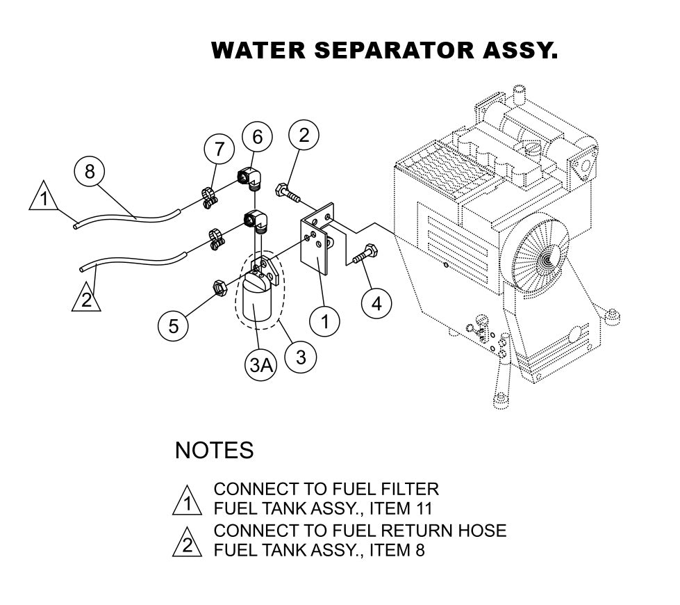 Water Separator Assembly Parts-LS400, LS500 DEUTZ F4L2011, BF4L2011 Diesel Engine