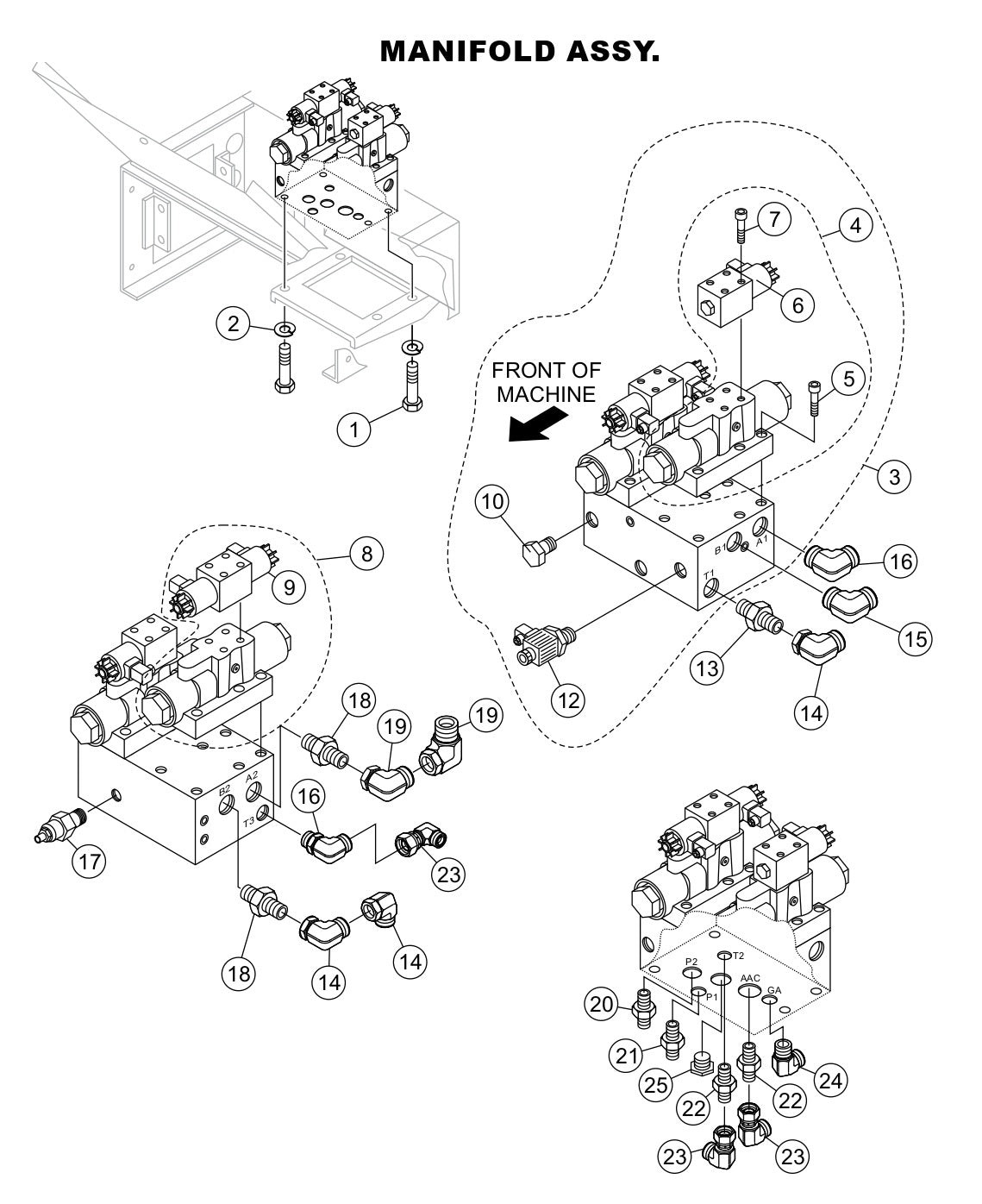 Mainfold Assembly Parts-LS400, LS500 DEUTZ F4L2011, BF4L2011 Diesel Engine