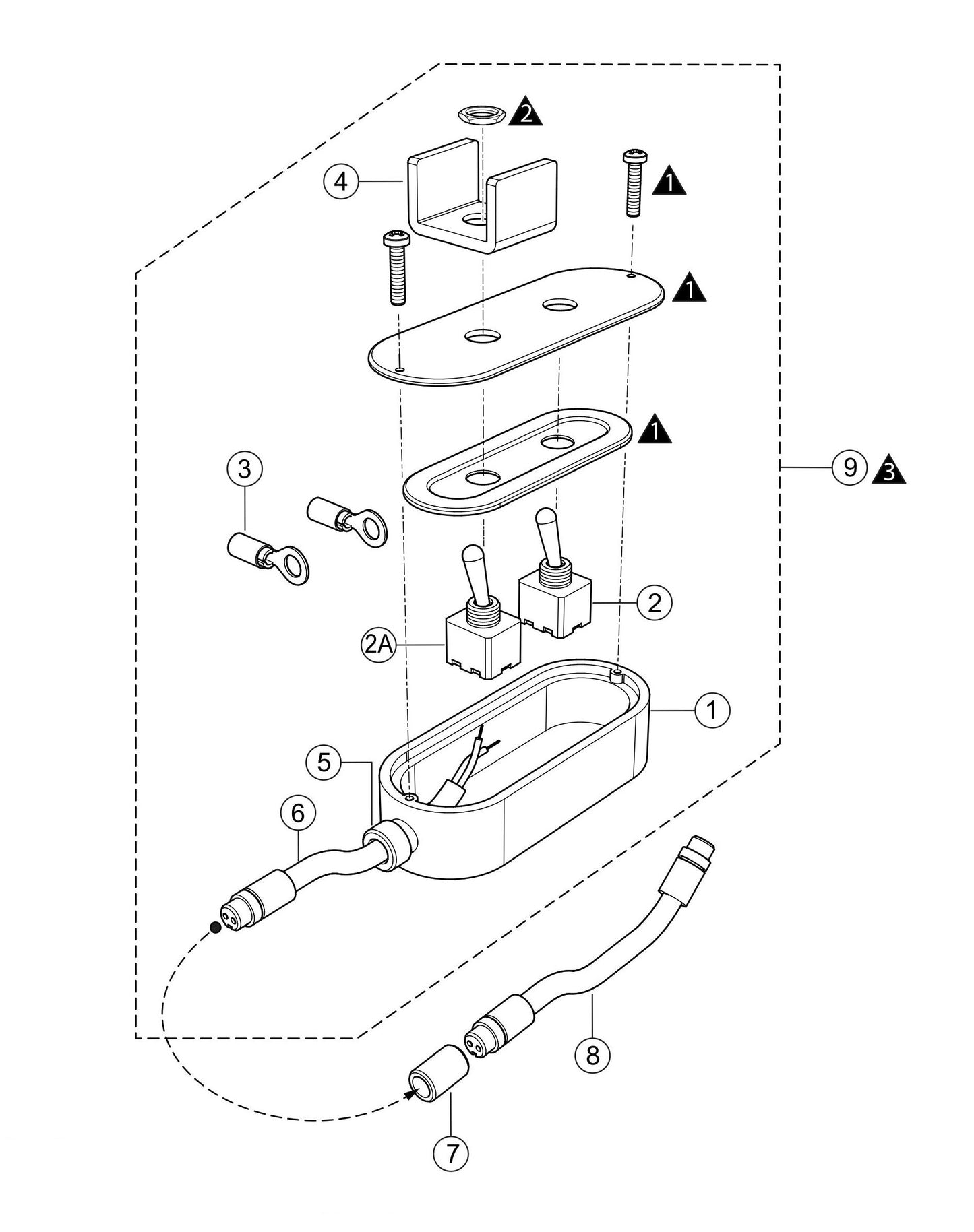 LS450 Remote Control Cable Assembly Parts
