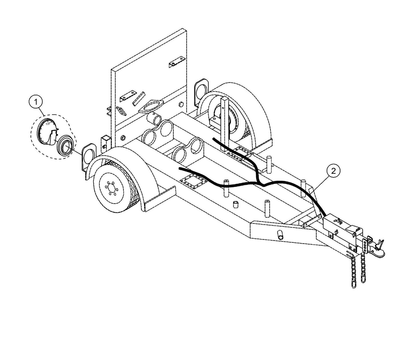 LS-60TD Brake Light Assembly Parts