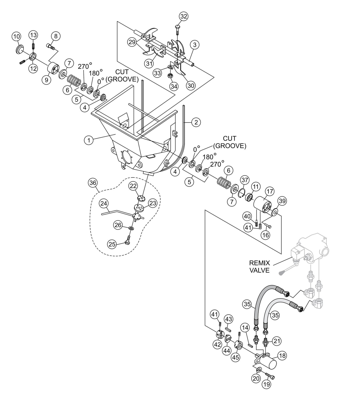 LS-60TD Hopper Assembly Parts
